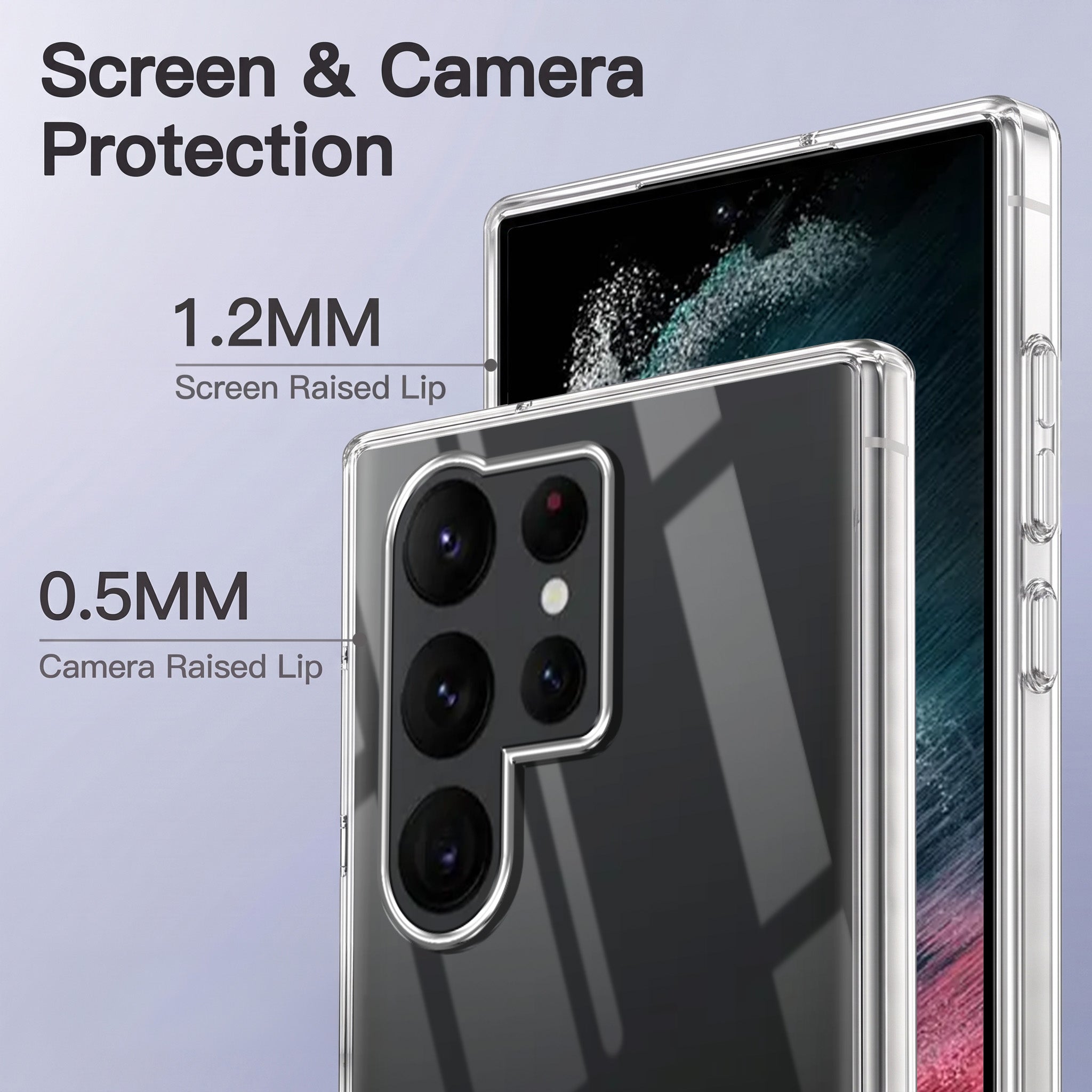 For Samsung Galaxy S22 Ultra 5G Back Case Cover Crystal Anti Yellow (Unbreakable PC | MagSafe Wireless Charging Support |Camera Protection Bump)