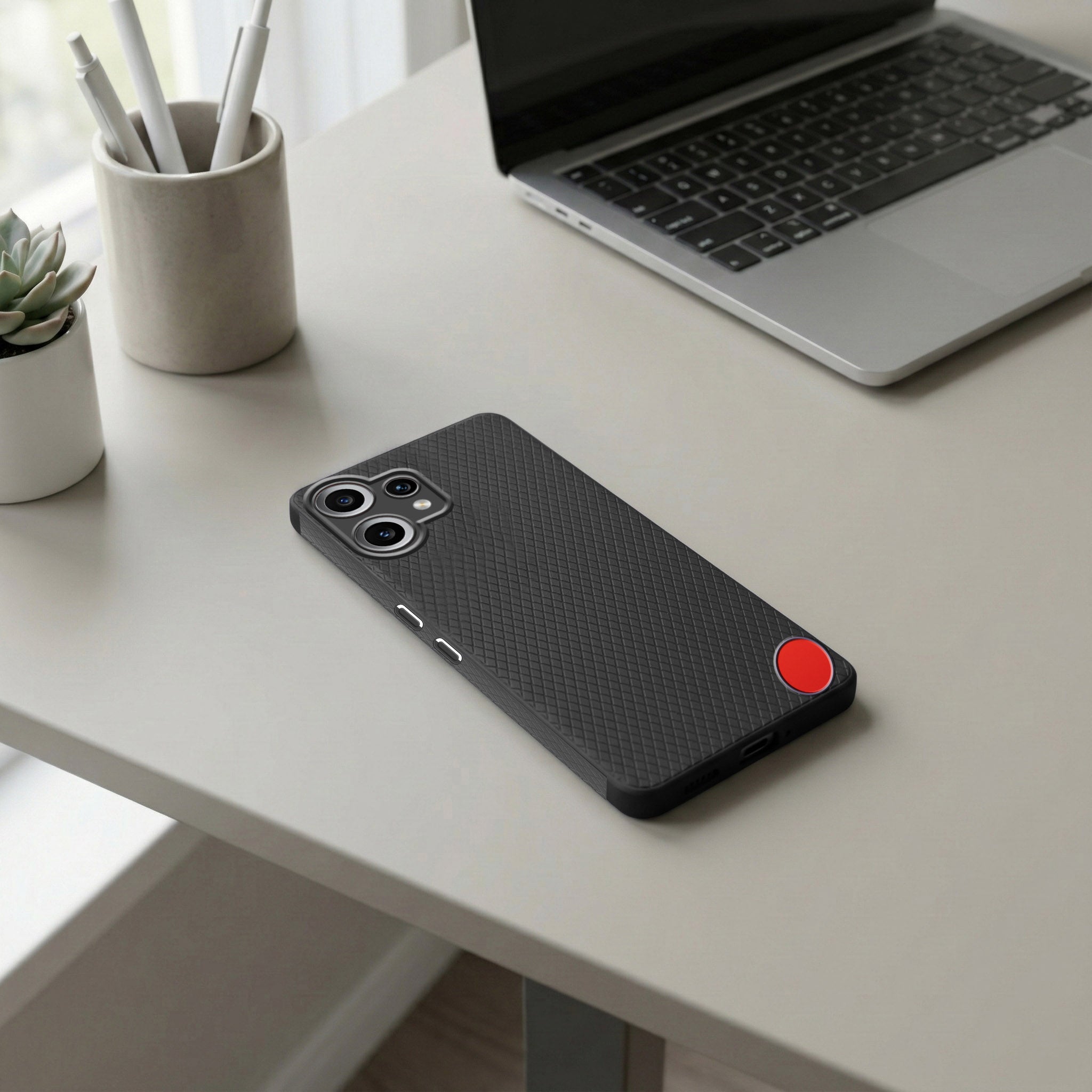 For Nothing CMF Phone 2 Pro Back Cover Case (Liquid Silicone | Side Grip | Camera Protection)