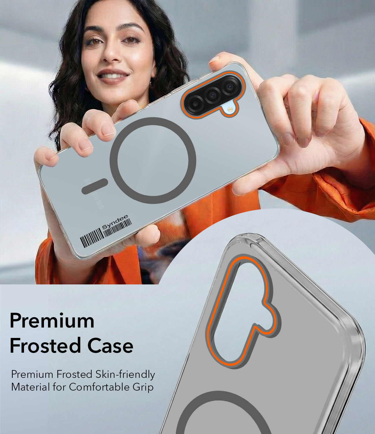 For Samsung Galaxy A16 5G Back Cover Case (Soft Touch | Camera Bump Protection | MagSafe Compatible | Matte Finish)