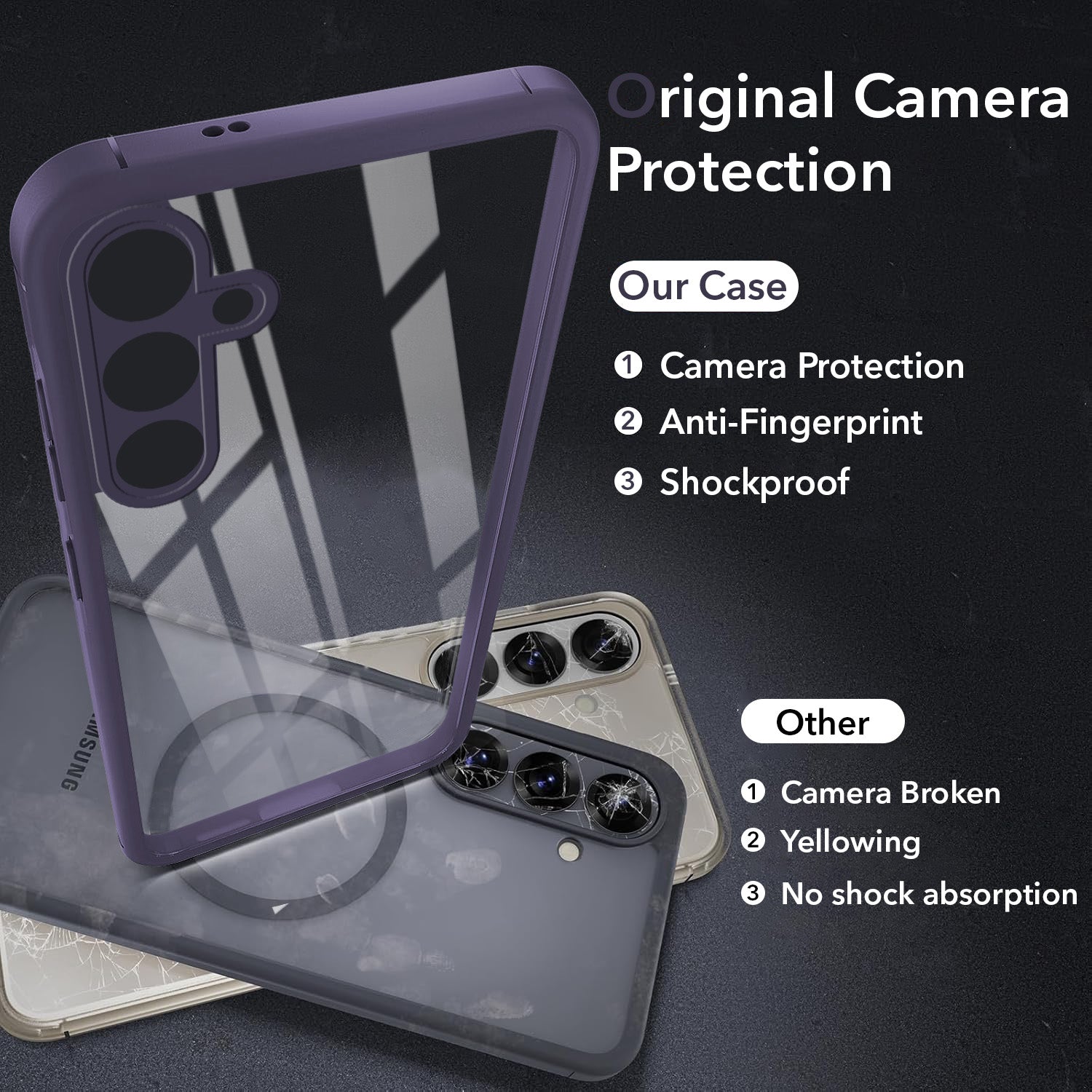 For Samsung Galaxy A34 5G Back Cover Case Ultra-Hybrid  (Lifetime Anti Yellow | Anti Scratch | Crystal Clear Shockproof)