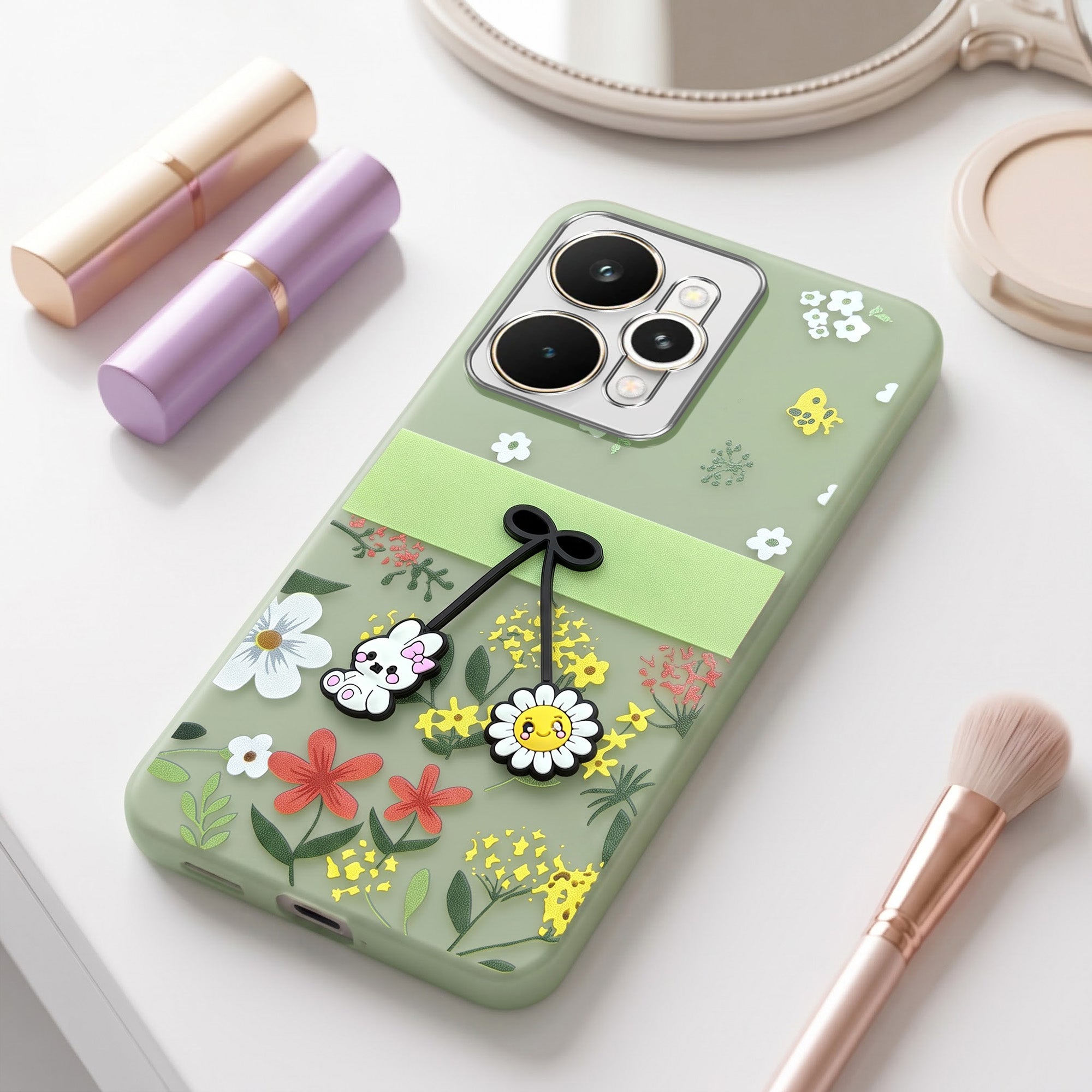 For Realme 15 Back Cover Case (3D Cute Cartoons | Hard Back Side Soft | Matte Premium Finish | HD Printing)