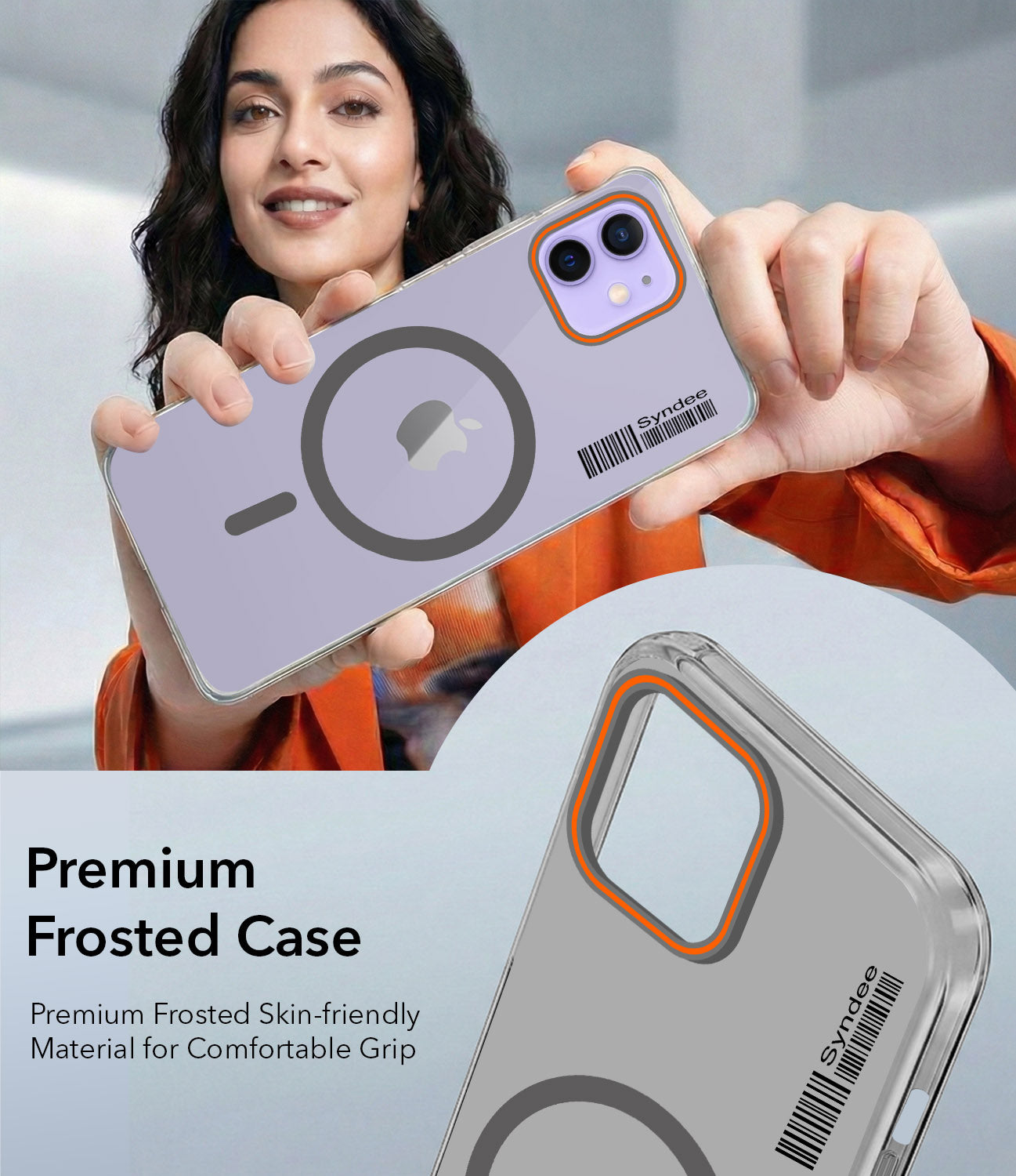 For Apple iPhone 12 Back Cover Case (Soft Touch | Camera Bump Protection | MagSafe Compatible | Matte Finish)