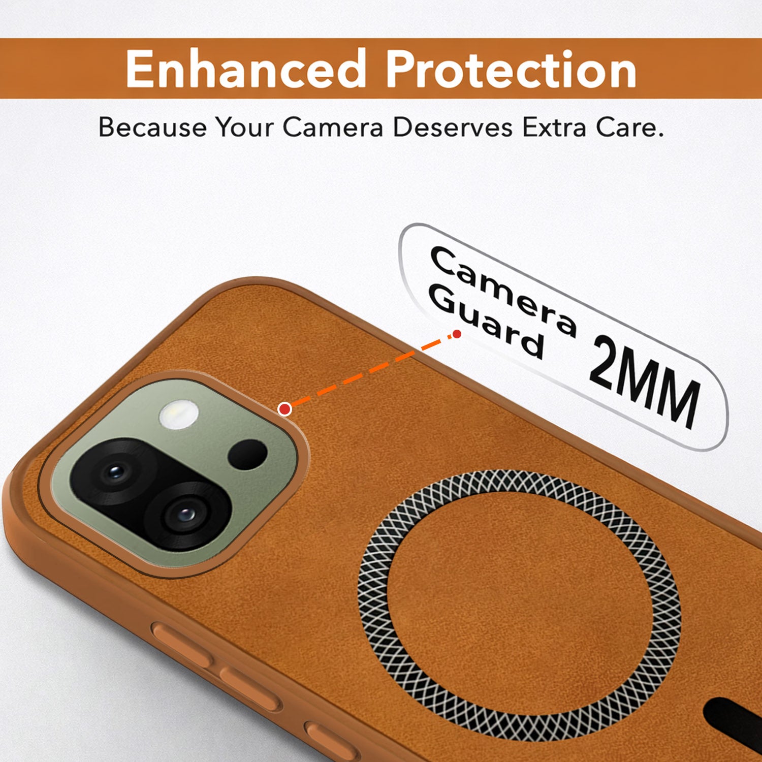 For OnePlus 13S Back Cover Case Leather Finish (MagSafe Compatible Wireless Charging | Soft Touch | Camera Bump Protection)