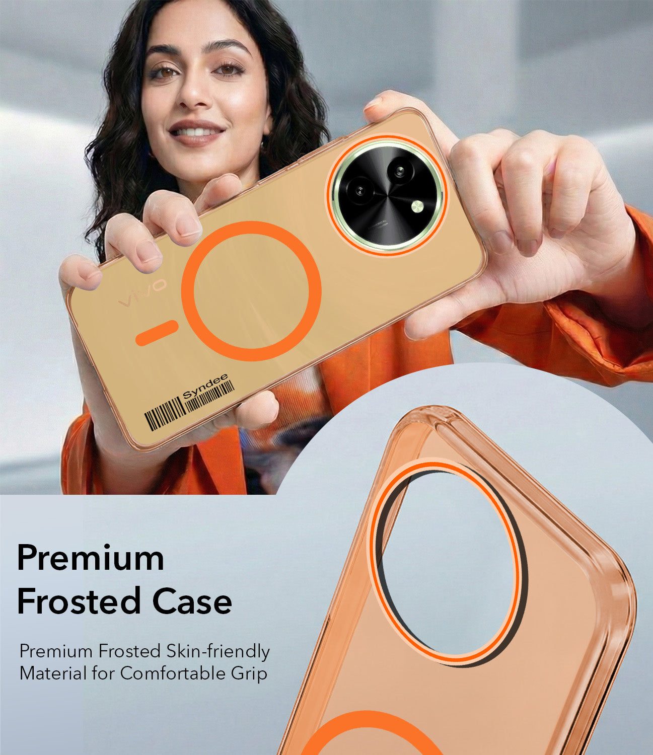 For Vivo T3x 5G Back Cover Case (Soft Touch | Camera Bump Protection | MagSafe Compatible | Matte Finish)
