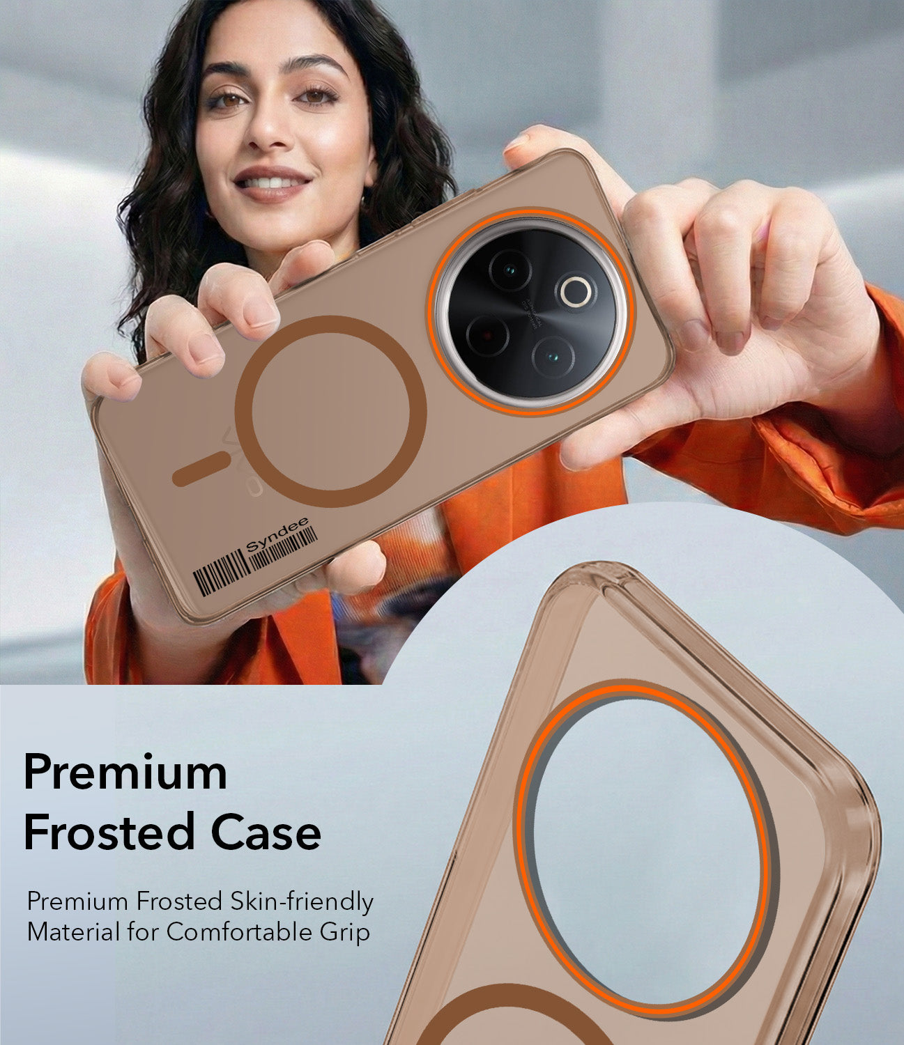 For Vivo T4 Back Cover Case (Soft Touch | Camera Bump Protection | MagSafe Compatible | Matte Finish)