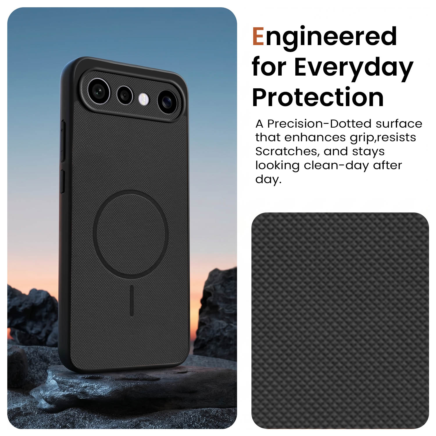 For X300 FE Back Cover Case PU Leather (Texture Grip Design | Professional Minimalist | Camera Protection | Soft and Flexible)
