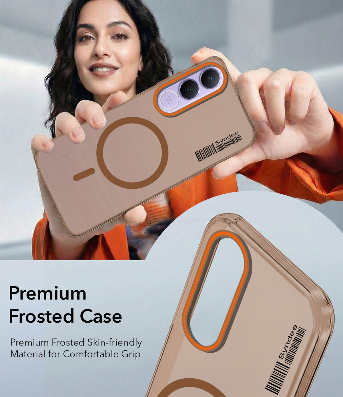 For Vivo V70 FE 5G Back Cover Case (Soft Touch | Camera Bump Protection | MagSafe Compatible | Matte Finish)