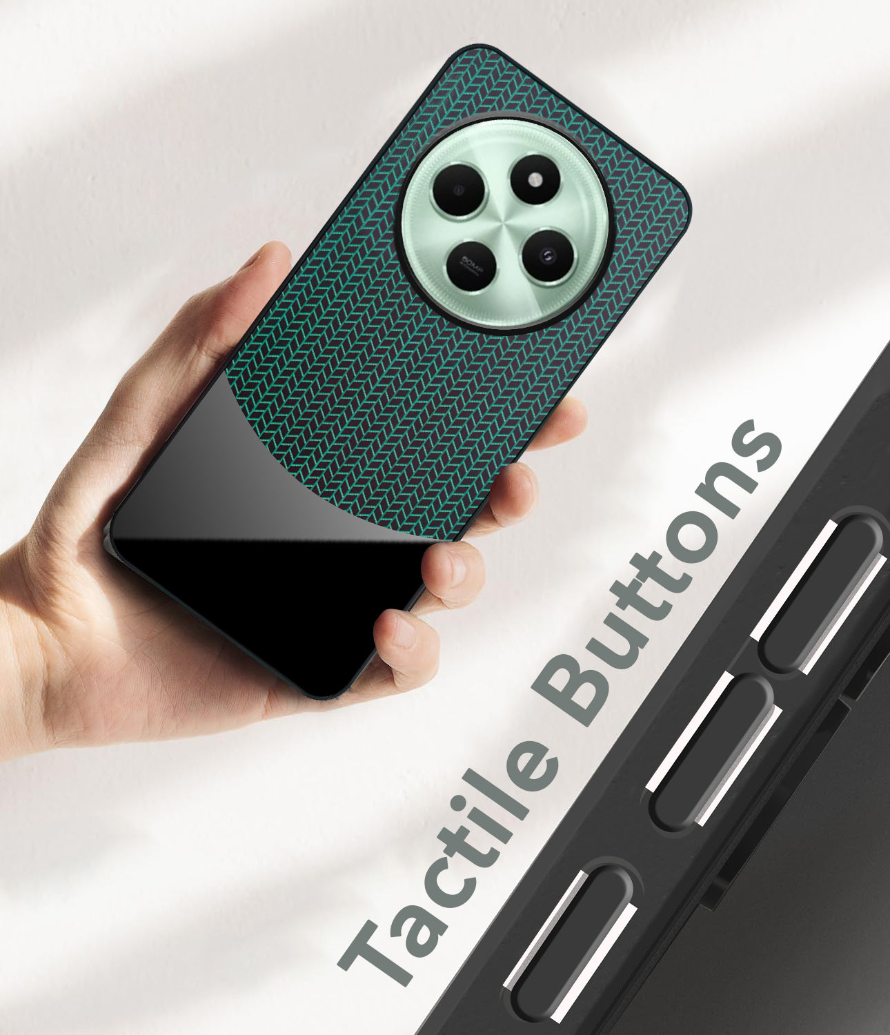 For Poco C75 | Poco M7 Silicone Finish Back Cover Case (Premium Minimalist Professional Feel | Camera Protection Bump)