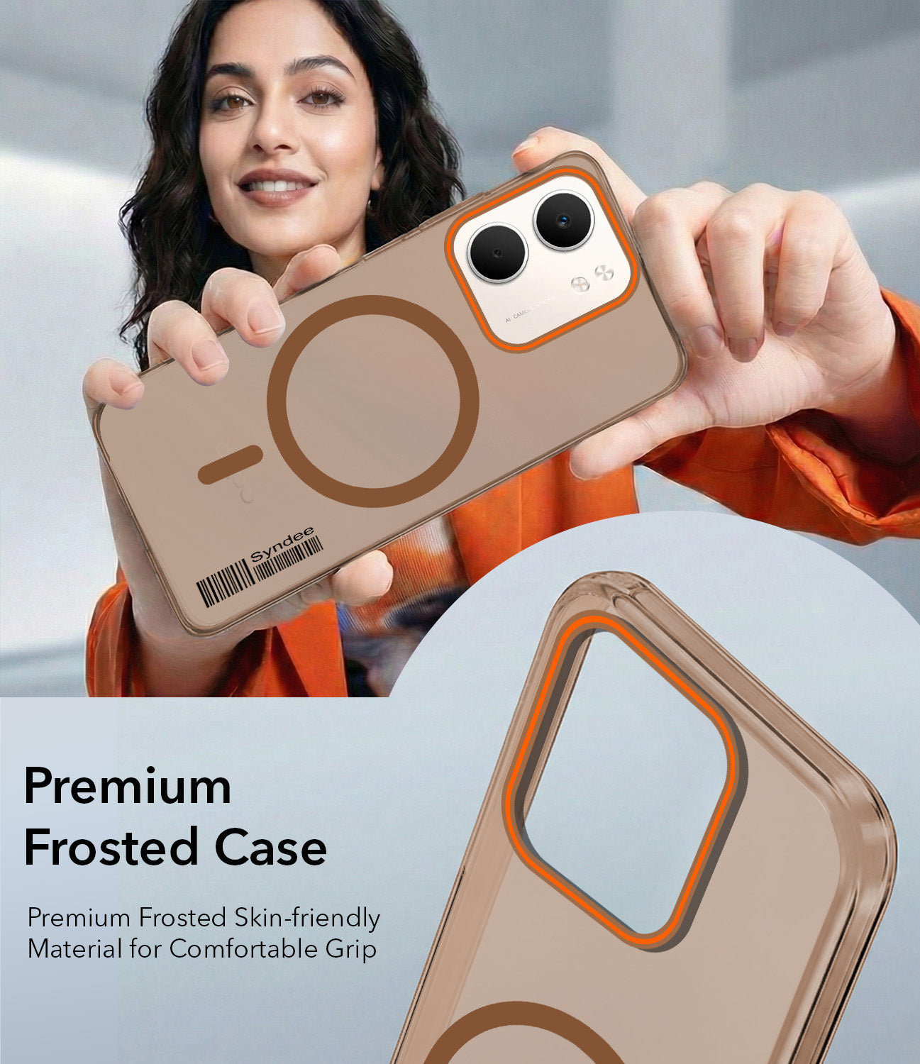 For Oppo A5X Back Cover Case (Soft Touch | Camera Bump Protection | MagSafe Compatible | Matte Finish)