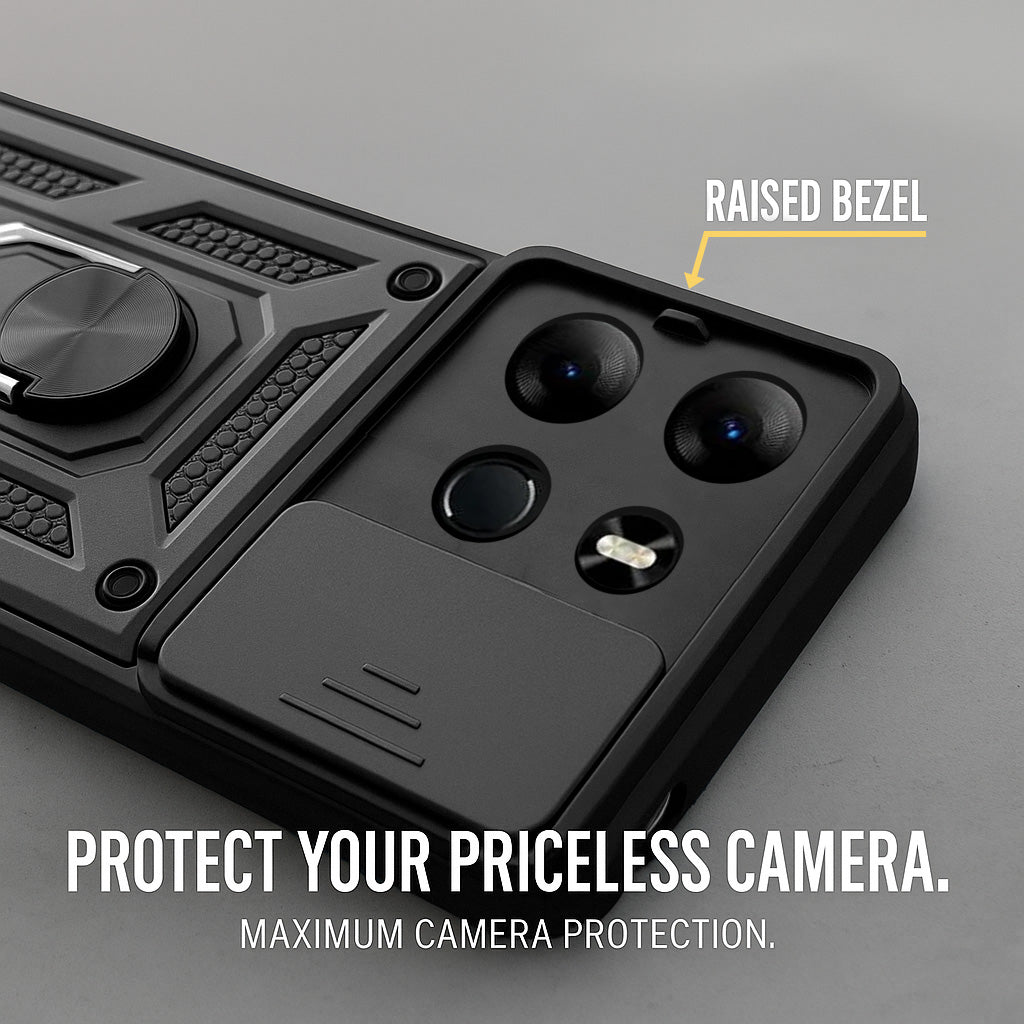 For Tecno Pop 7 Pro Back Cover Case (Hybrid Dual Armor Polycarbonate)