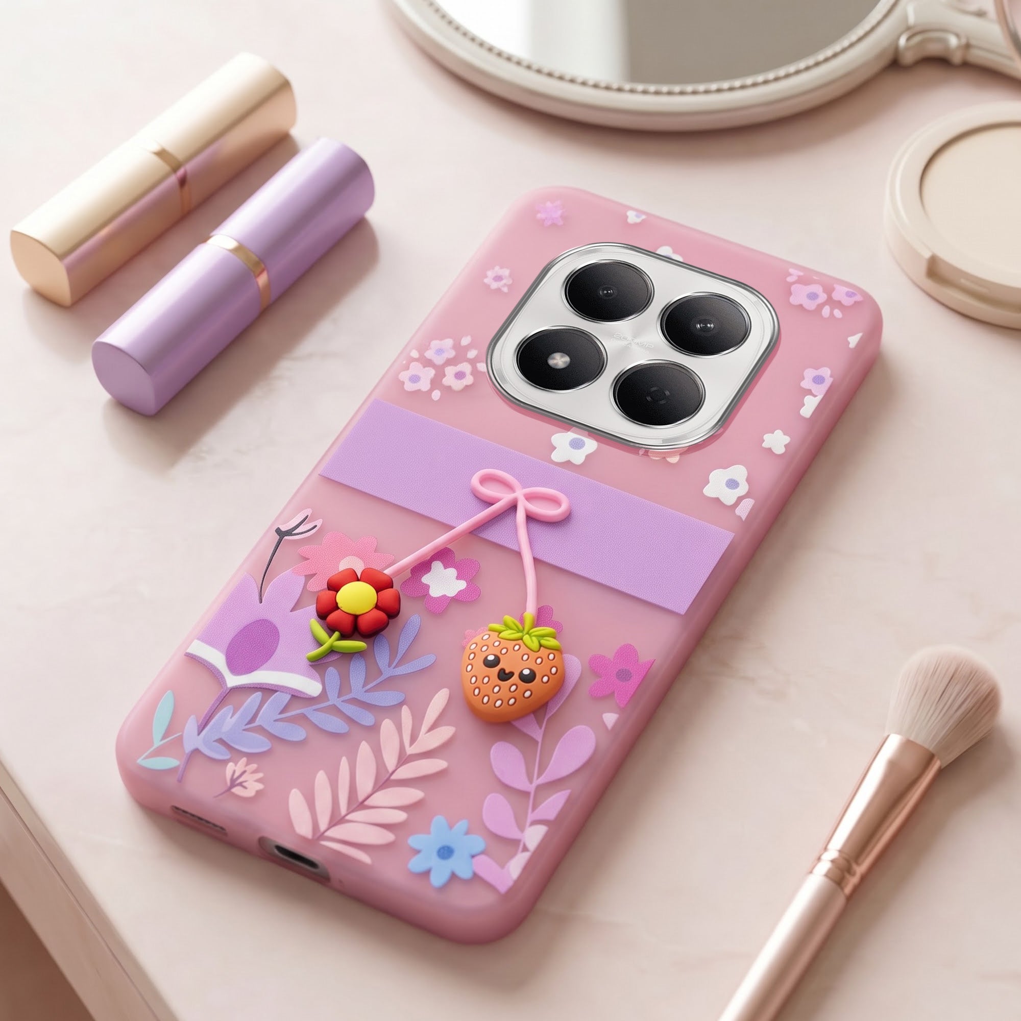 For Xiaomi Redmi Note 15 Pro 5G Back Cover Case (3D Cute Cartoons | Hard Back Side Soft | Matte Premium Finish | HD Printing)