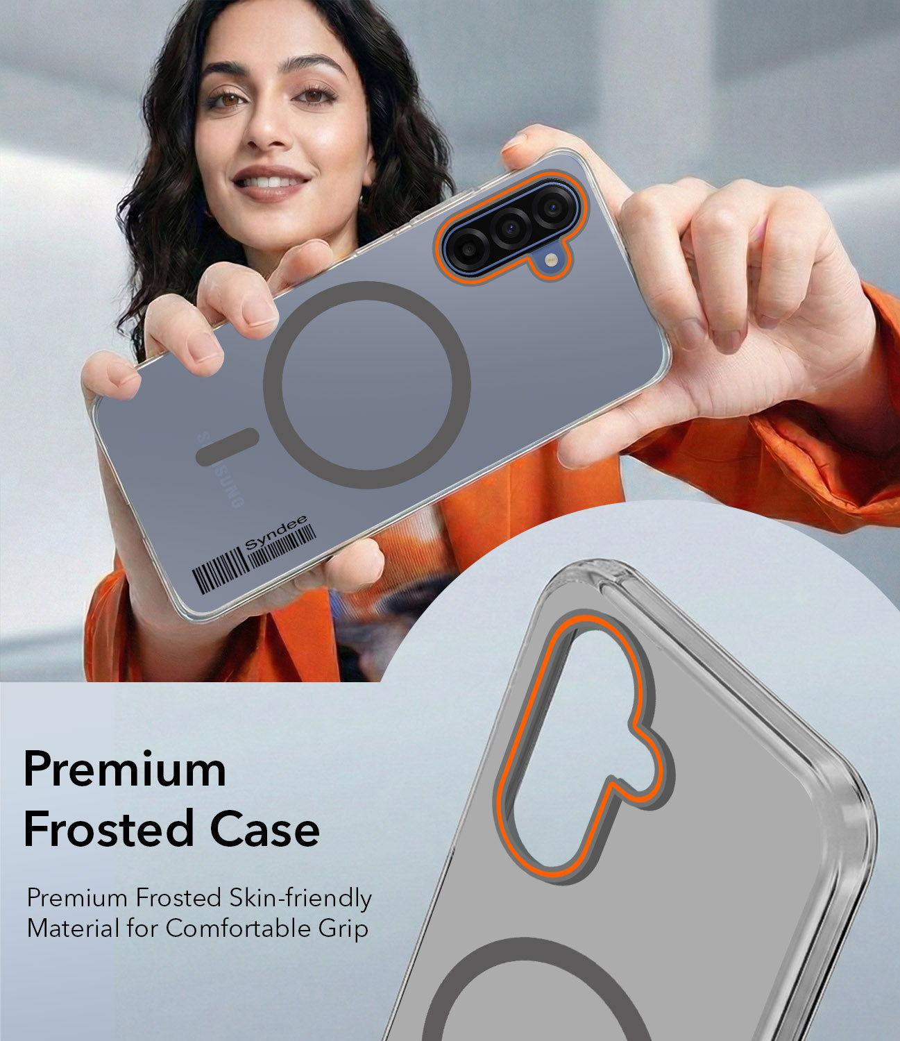 For Samsung Galaxy A17 | Samsung F17 | Samsung M17 5G Back Cover Case (Soft Touch | Camera Bump Protection | MagSafe Compatible | Matte Finish)