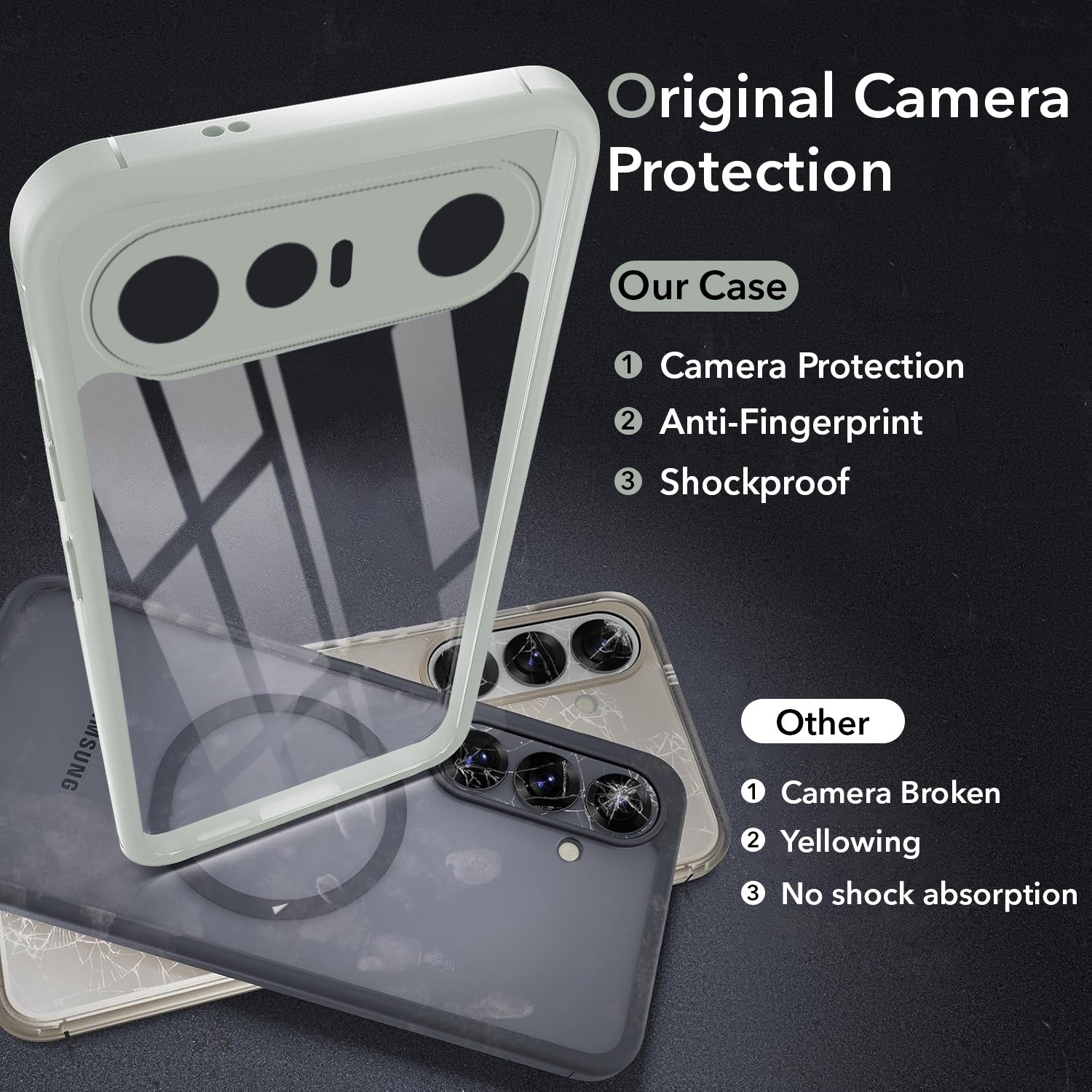For Vivo X300 FE Back Cover Case Ultra-Hybrid (Lifetime Anti Yellow | Anti Scratch | Crystal Clear Shockproof)