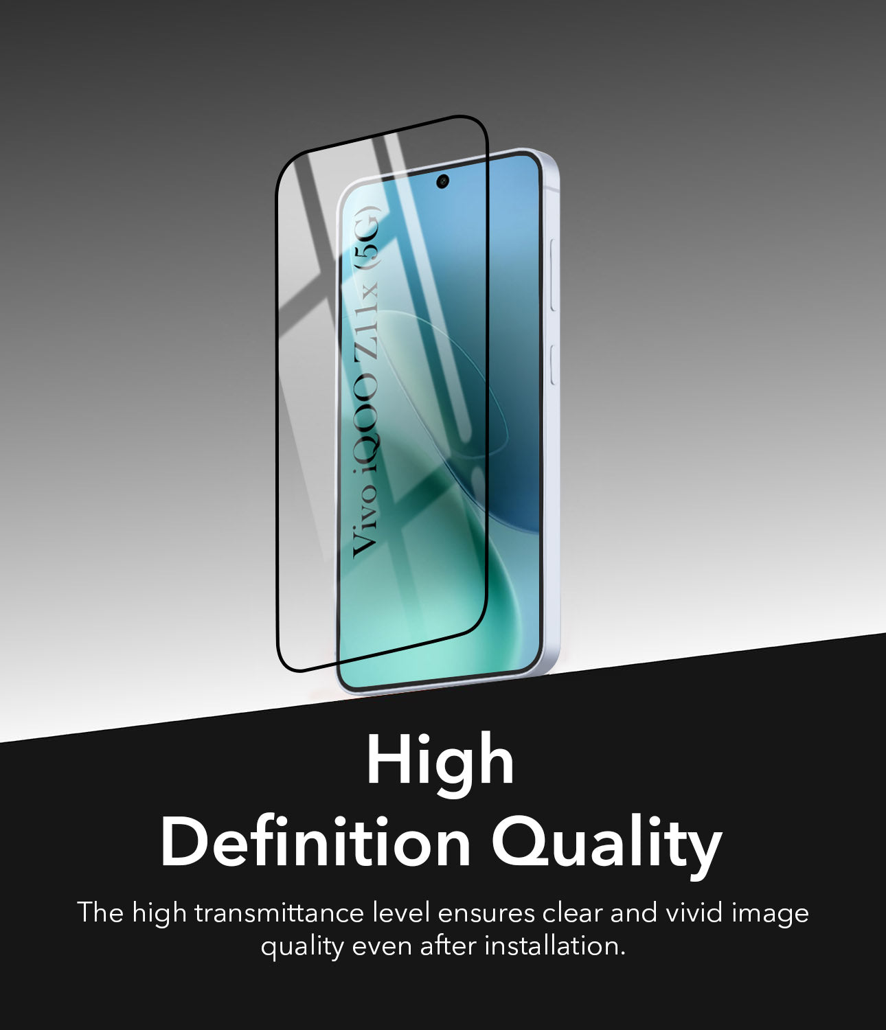 Tempered Glass For Vivo iQOO Z11x 5G Military-Grade Gorilla Screen Protector (Shatterproof HD Clarity | Oleophobic Coating | 3D Precision Cut) (Pack of 1)