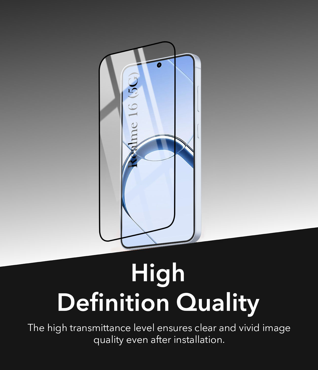 (Pack of 2) Tempered Glass For Realme 16 Military-Grade Gorilla Screen ProtectorWith Installation Kit | Shatterproof, Full Coverage, HD Clear, Scratch Resistant
