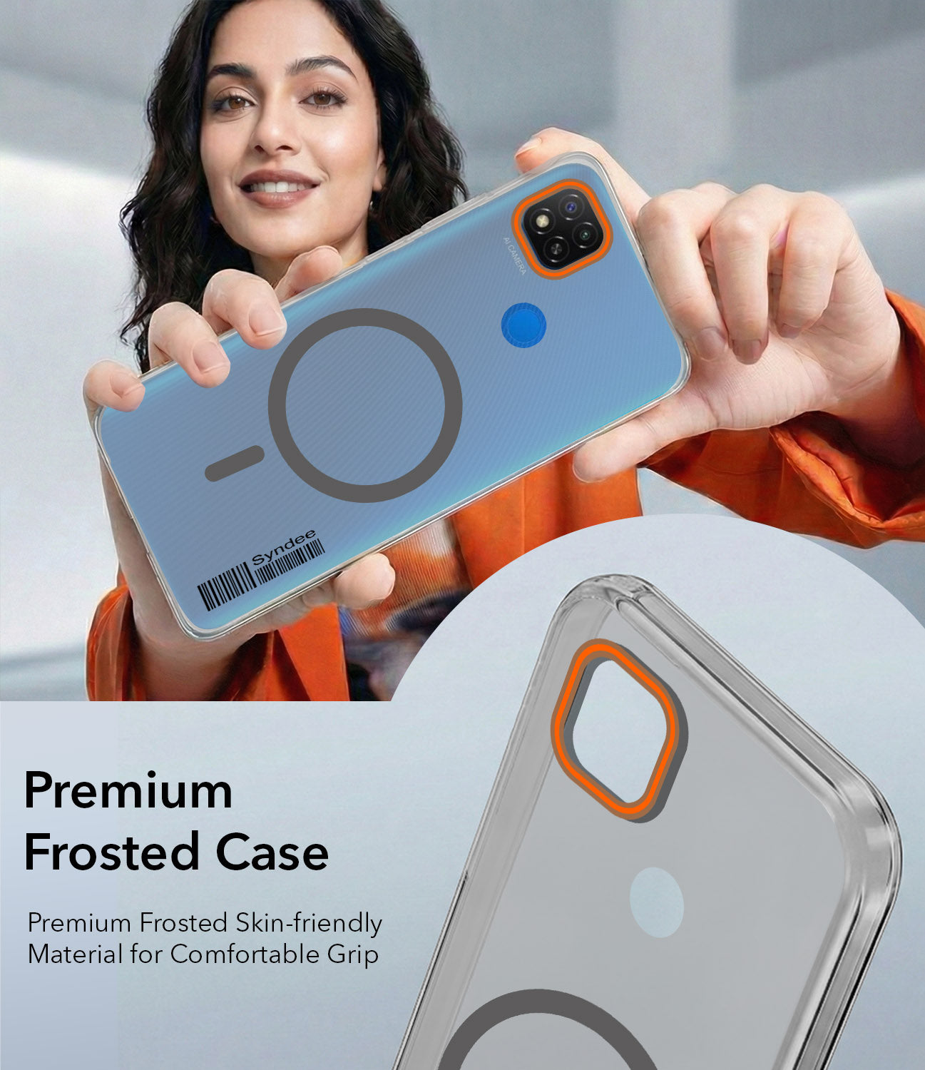 For Redmi 9C Back Cover Case (Soft Touch | Camera Bump Protection | MagSafe Compatible | Matte Finish)