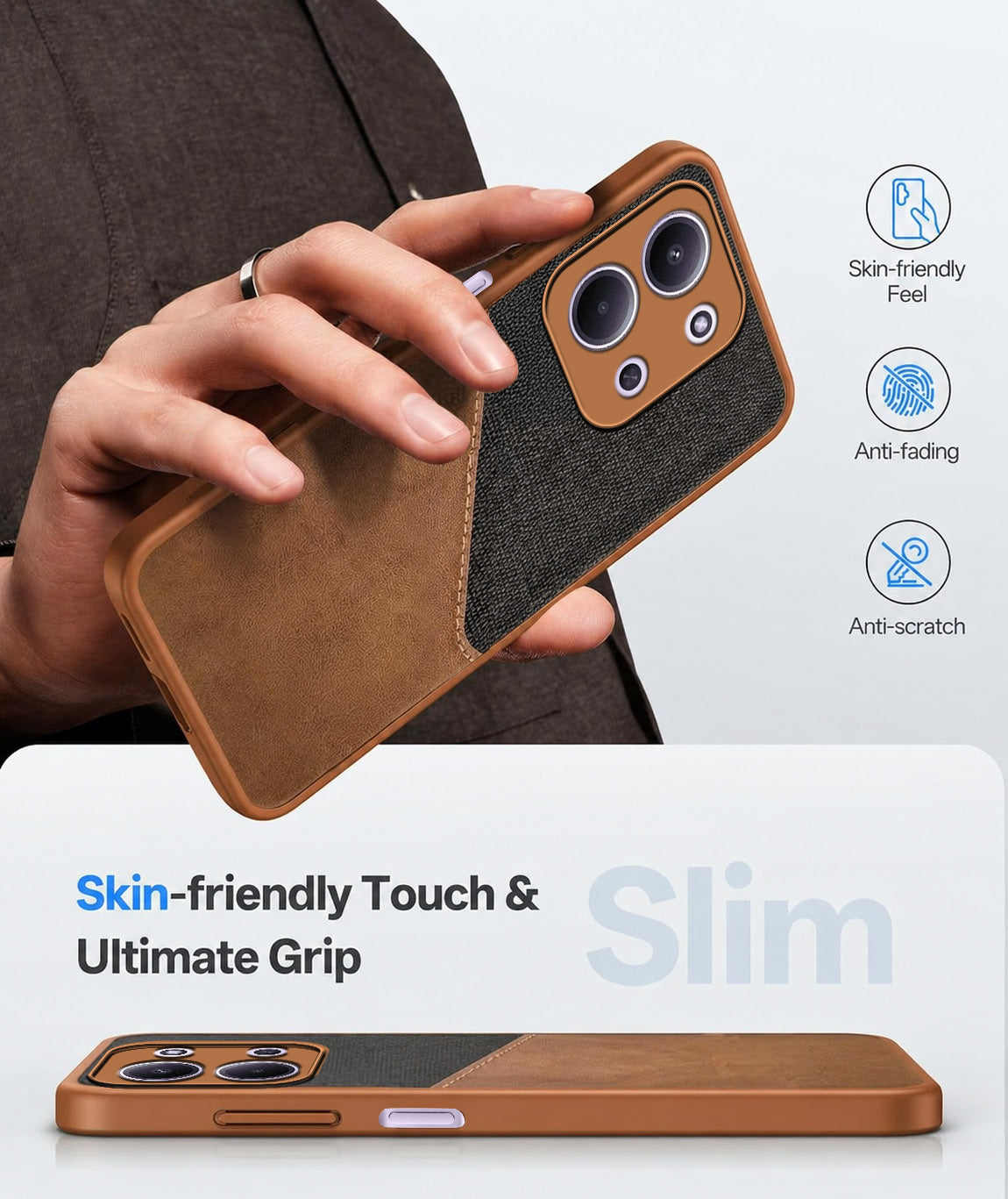For Redmi 15C Back Cover Case Ultra-Hybrid (Lifetime Anti Yellow | Anti Scratch | Crystal Clear Shockproof)
