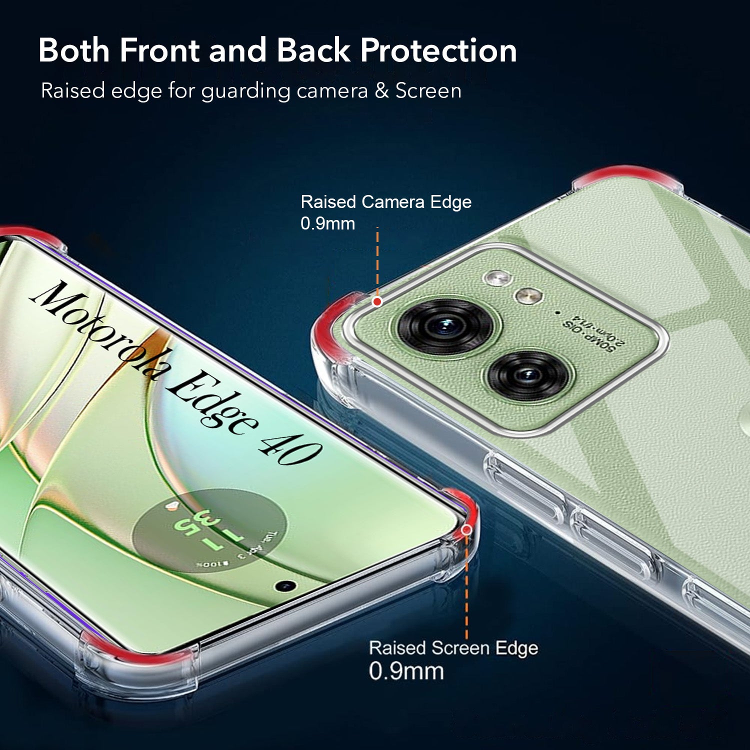 For Motorola Moto Edge 40 Back Cover (Drop & Camera Protection | Hard Polycarbonate)