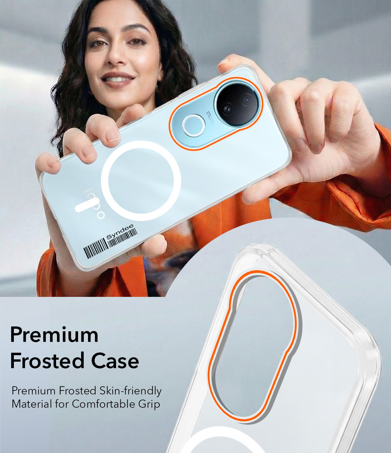 For Vivo iQOO Z10R Back Cover Case (Soft Touch | Camera Bump Protection | MagSafe Compatible | Matte Finish)