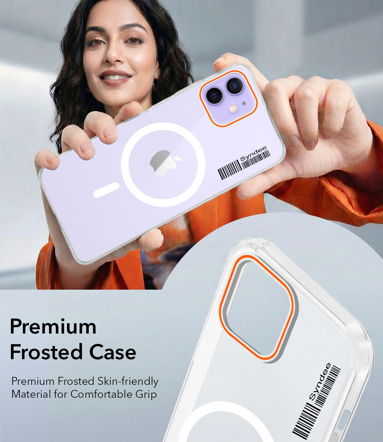 For Apple iPhone 12 Back Cover Case (Soft Touch | Camera Bump Protection | MagSafe Compatible | Matte Finish)