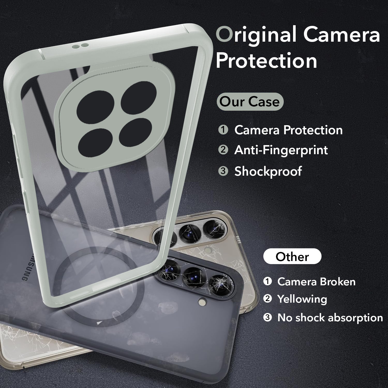 For Oppo F29 Back Cover Case (Lifetime Anti Yellow | Anti Scratch | Crystal Clear Shockproof)