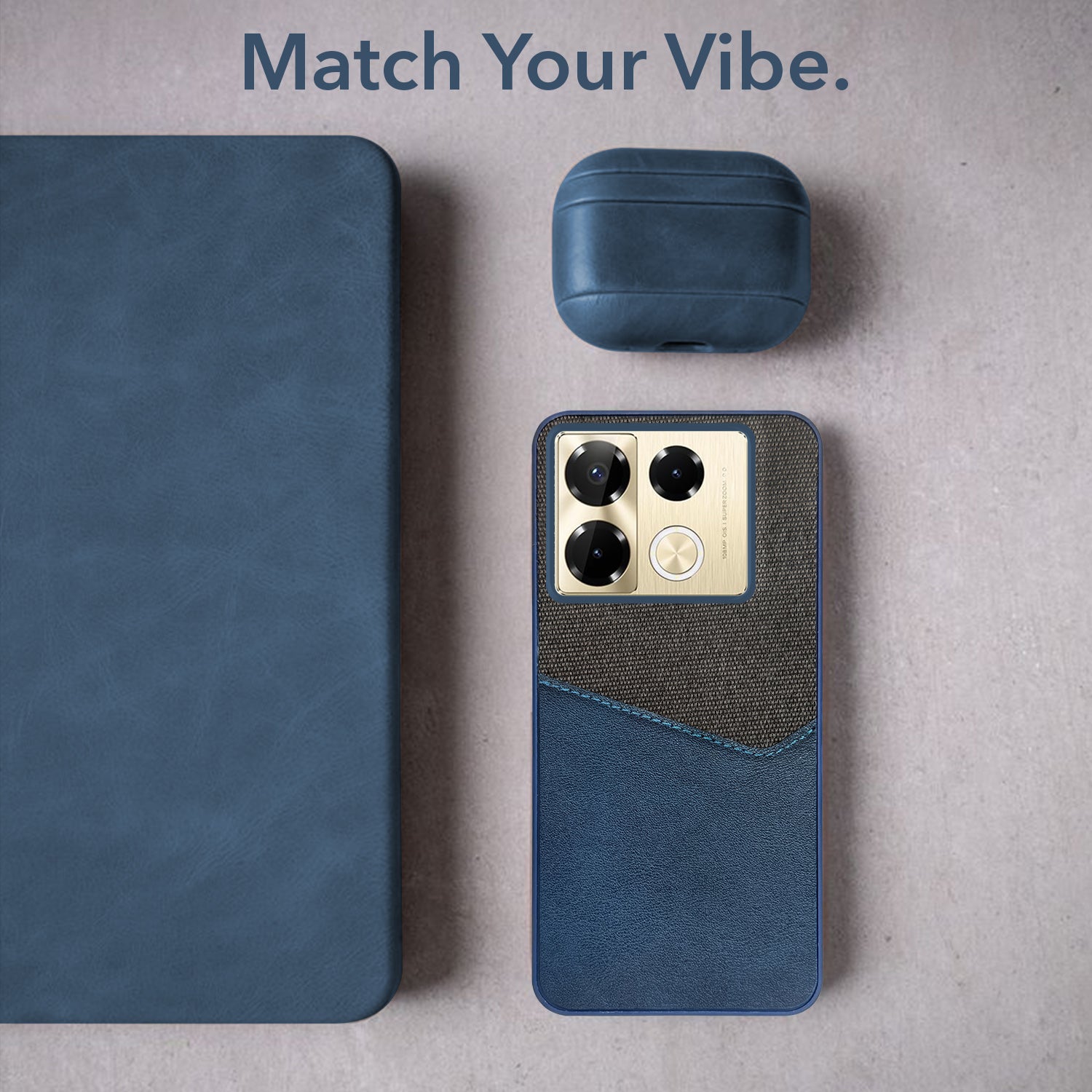For Infinix Note 40 Pro 5G | Infinix Note 40 Pro Plus Back Cover Case (Dual PU Leather Stitch | Professional Minimalist | Soft and Flexible)