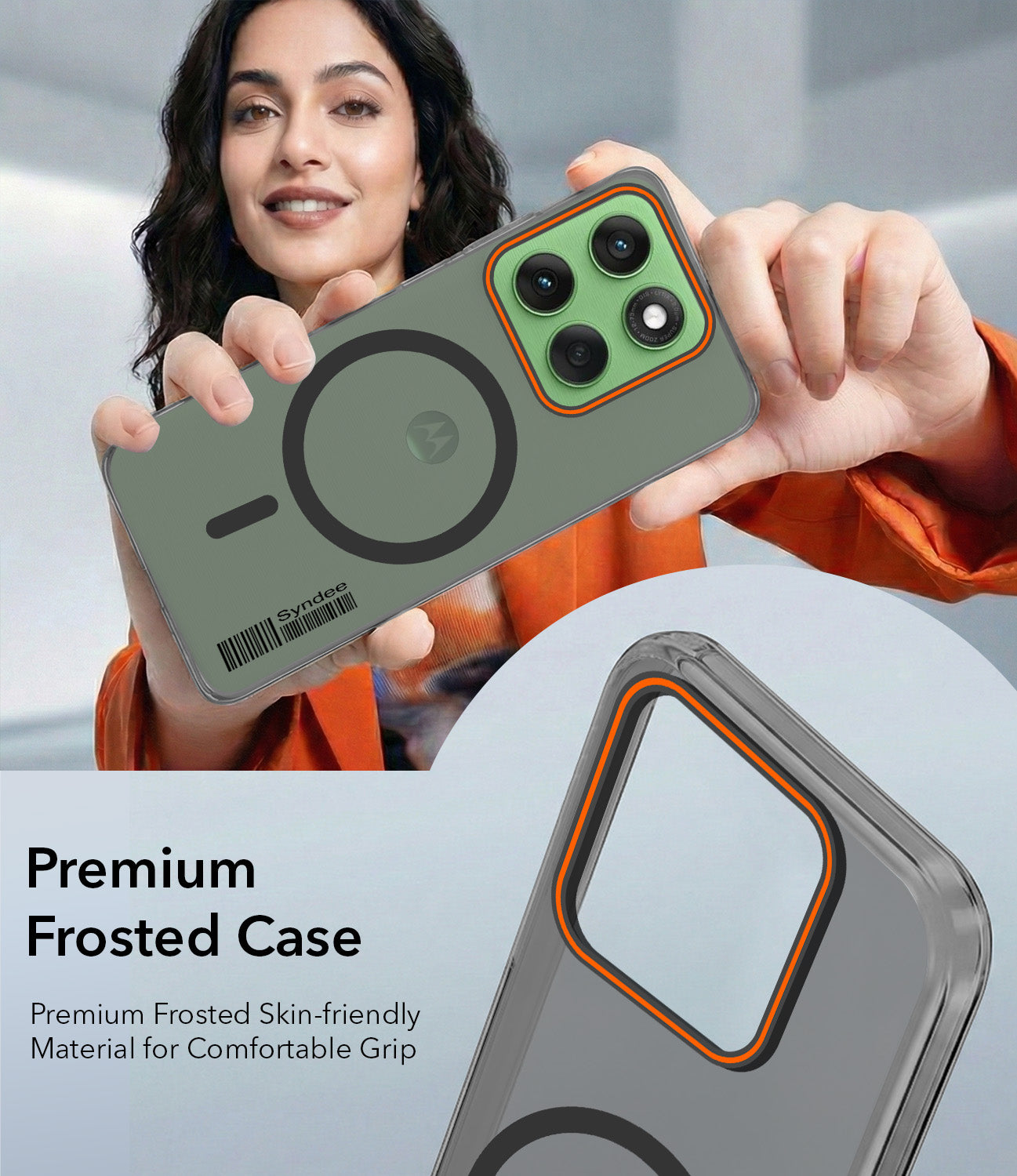 For Motorola Moto Edge 60 Back Cover Case (Soft Touch | Camera Bump Protection | MagSafe Compatible | Matte Finish)
