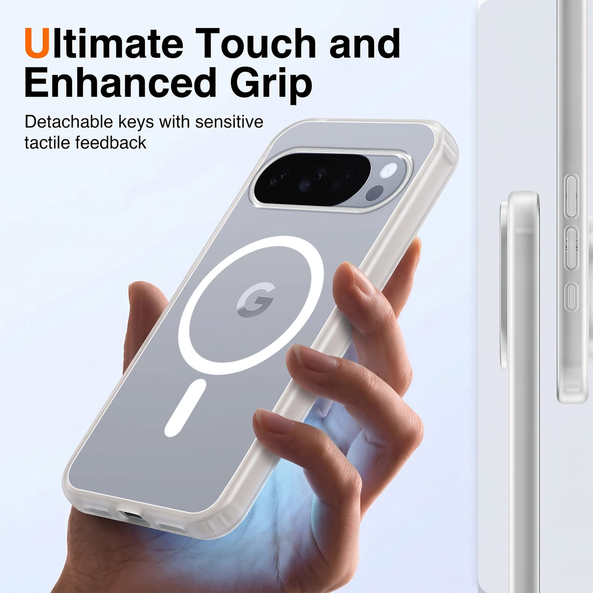 For Google Pixel 10 Pro Matte Finish Back Case Cover (MagSafe Compatible | Translucent Soft Touch | Slim and Unbreakable)