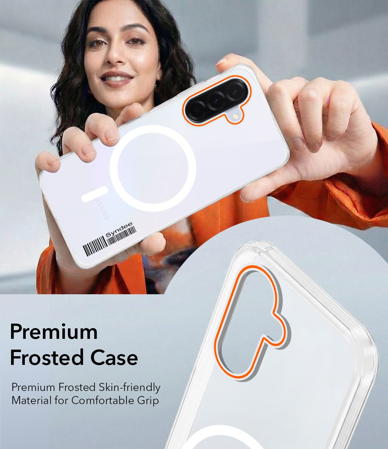 For Samsung Galaxy A36 5G Back Cover Case (Soft Touch | Camera Bump Protection | MagSafe Compatible | Matte Finish)