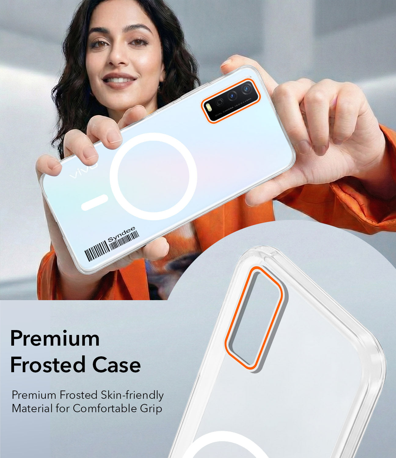 For Vivo Y12s | Y11s | Y12G Back Cover Case (Soft Touch | Camera Bump Protection | MagSafe Compatible | Matte Finish)