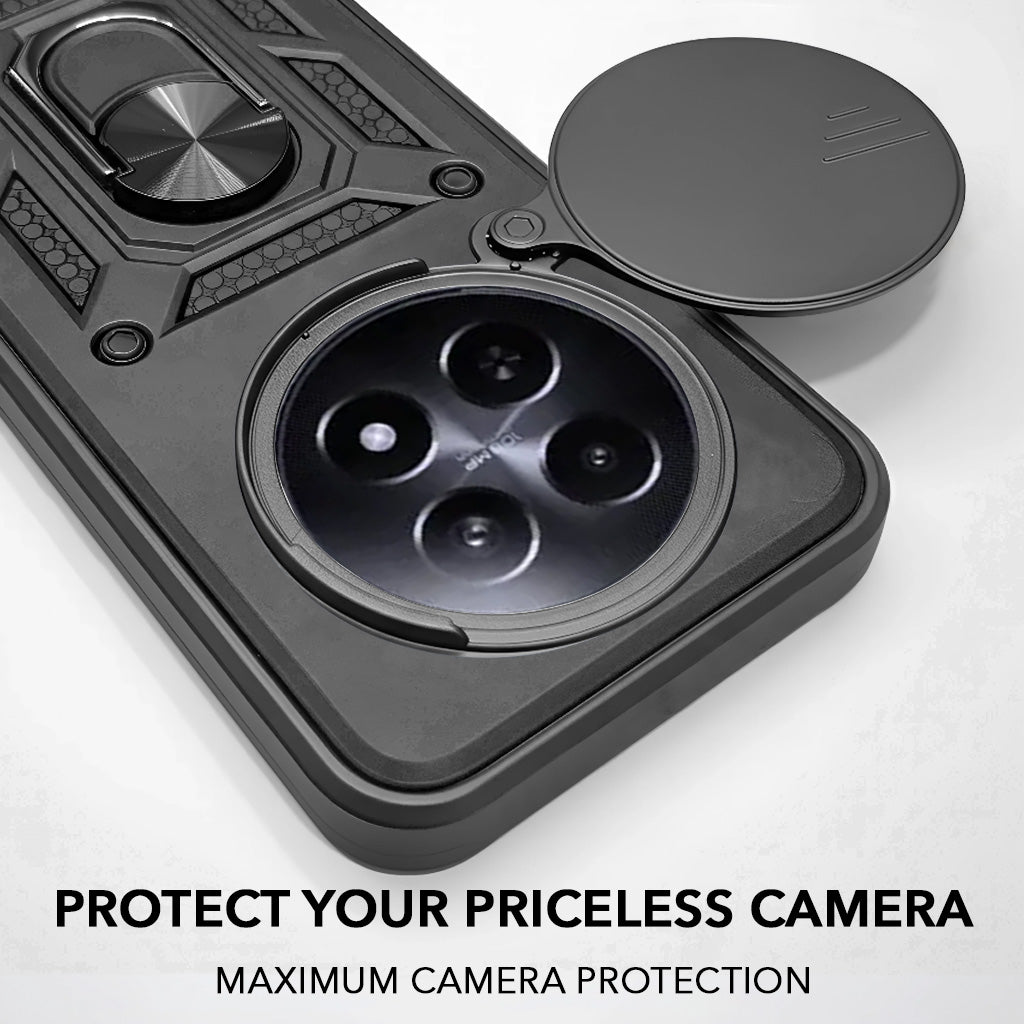 For Realme 12 | Realme 12X Back Cover Case (Hybrid Dual Armor Polycarbonate)