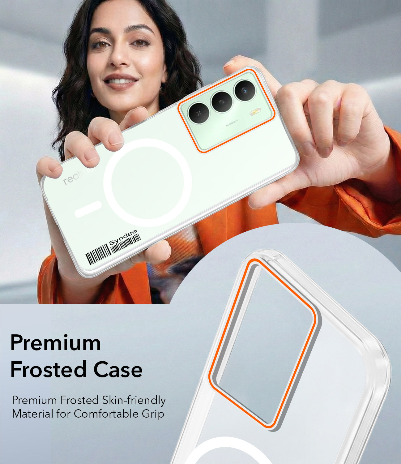For Realme C73 Back Cover Case (Soft Touch | Camera Bump Protection | MagSafe Compatible | Matte Finish)