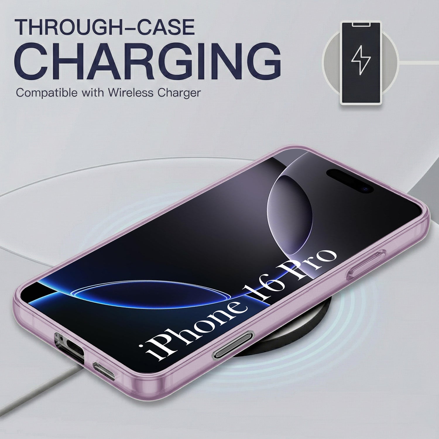 For Apple iPhone 16 Pro Back Cover Case Silicone (Slim Paper Thin | Camera Protection Bump | Minimalist Professional | Soft Flexible)