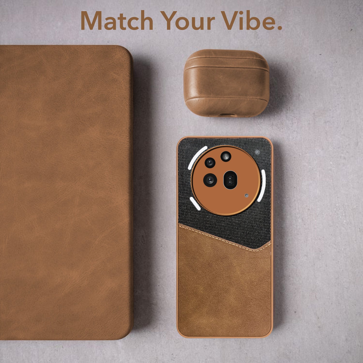 For Nothing Phone 3A Pro 5G Back Cover Case  (Dual PU Leather Stitch | Professional Minimalist | Soft and Flexible)