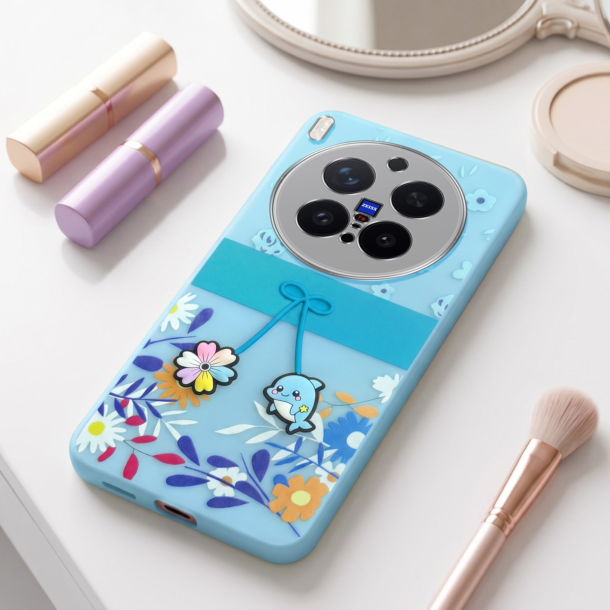For Vivo X300 Pro Back Cover Case (3D Cute Cartoons | Hard Back Side Soft | Matte Premium Finish | HD Printing) (Copy)