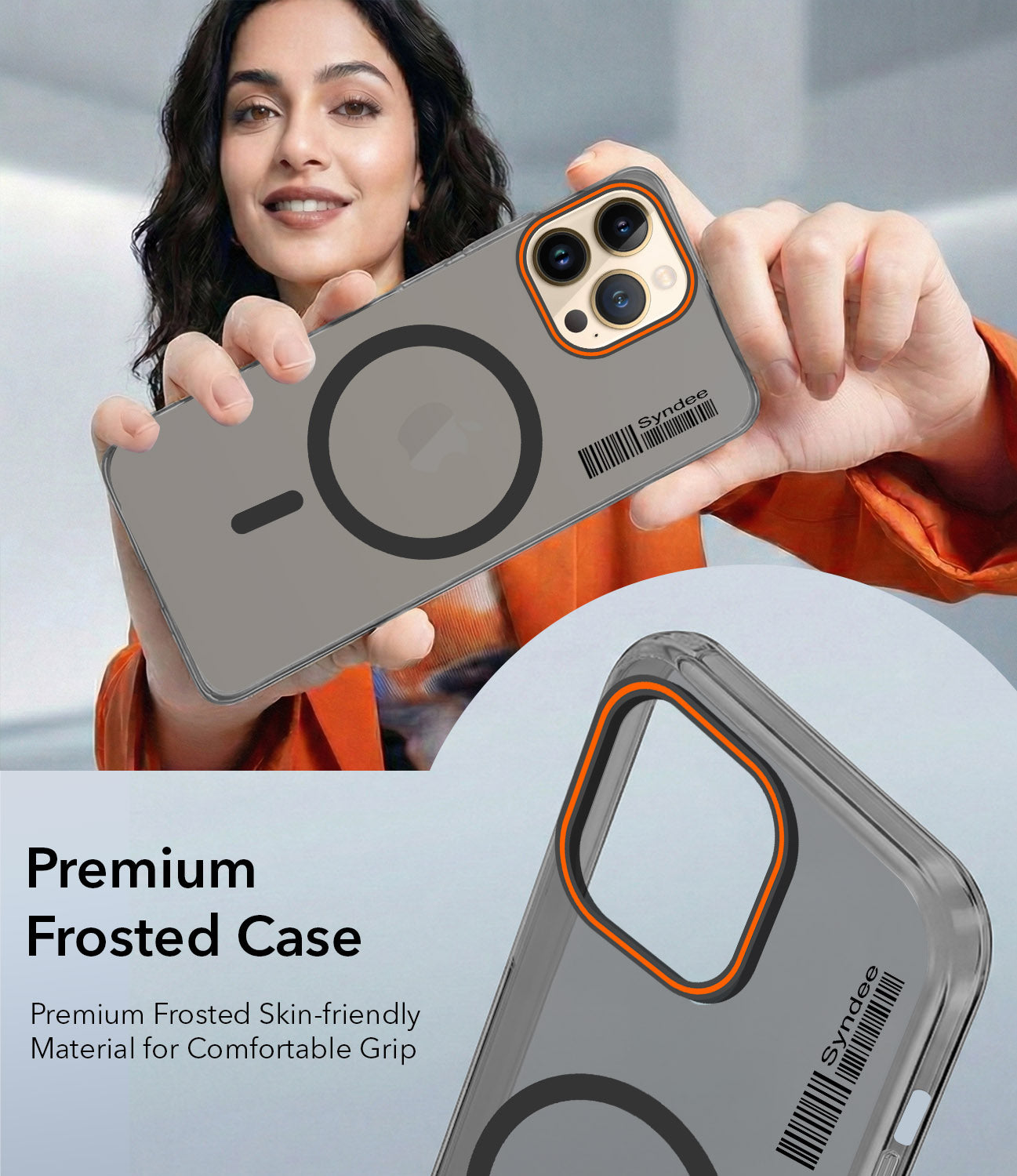 For Apple iPhone 13 Pro Max Back Cover Case  (Soft Touch | Camera Bump Protection | MagSafe Compatible | Matte Finish)