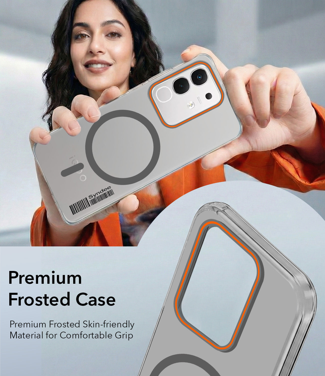 For Vivo iQOO Z10x Back Cover Case (Soft Touch | Camera Bump Protection | MagSafe Compatible | Matte Finish)