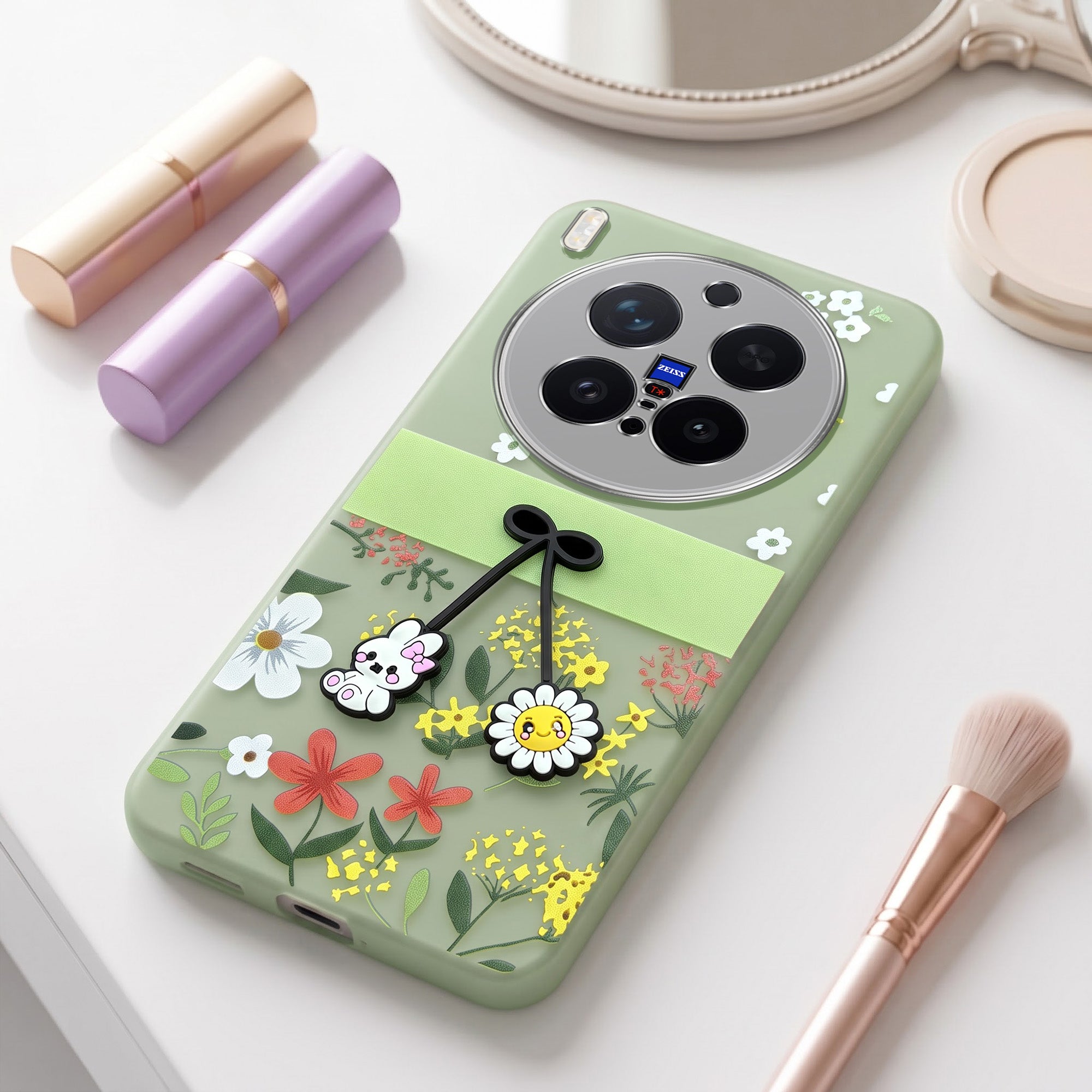 For Vivo X300 Pro Back Cover Case (3D Cute Cartoons | Hard Back Side Soft | Matte Premium Finish | HD Printing) (Copy)