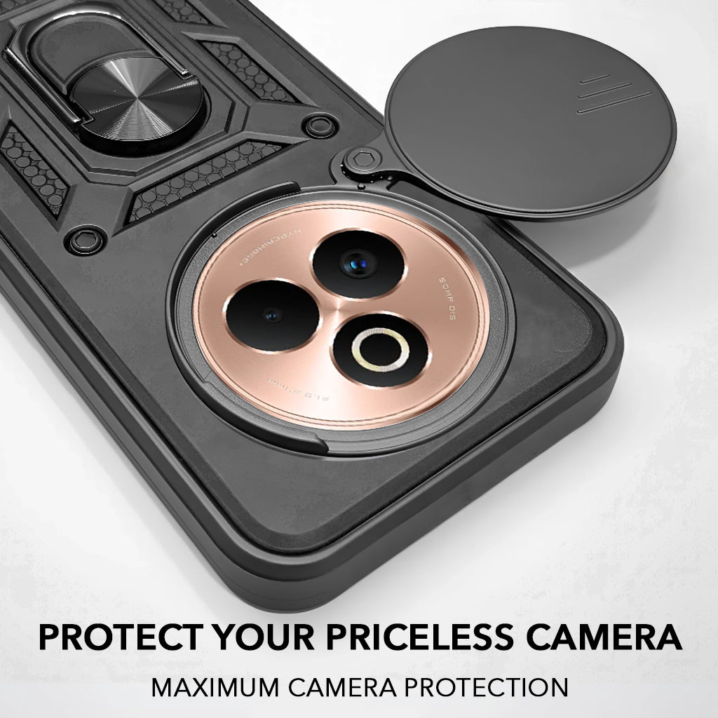 For Realme P3 Pro Back Cover Case (Hybrid Dual Armor Polycarbonate)