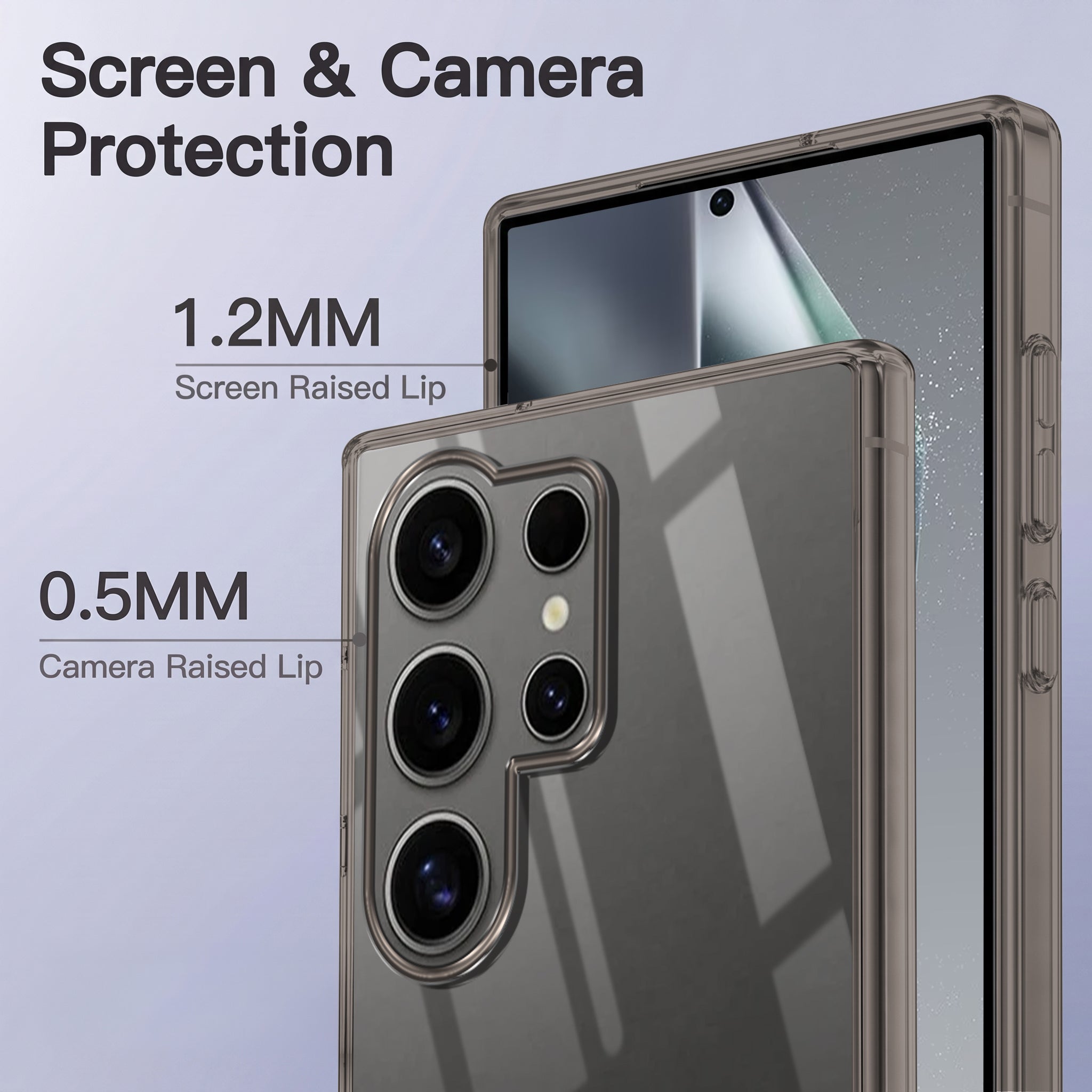 For Samsung Galaxy S24 Ultra Back Case Cover Crystal Anti Yellow (Unbreakable PC | MagSafe Wireless Charging Support |Camera Protection Bump)
