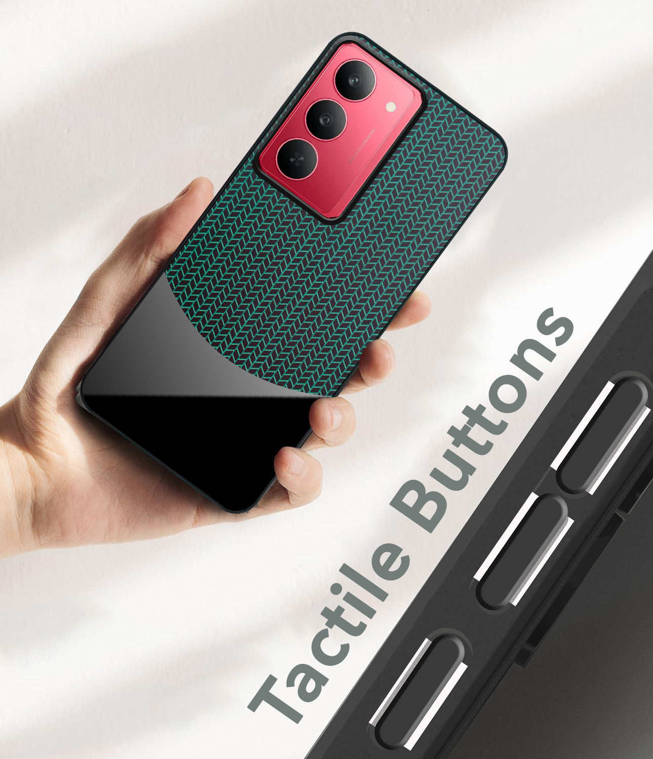 For Realme 14X Silicone Finish Back Cover Case (Premium Minimalist Professional Feel | Camera Protection Bump)
