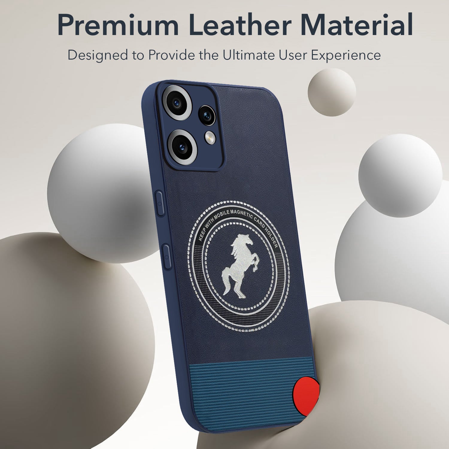 For Nothing CMF Phone 2 Pro Back Cover Case PU Leather Finish (Professional Minimalist Texture | MagSafe Compatile | Camera Protection | Sleek Sober Formal)