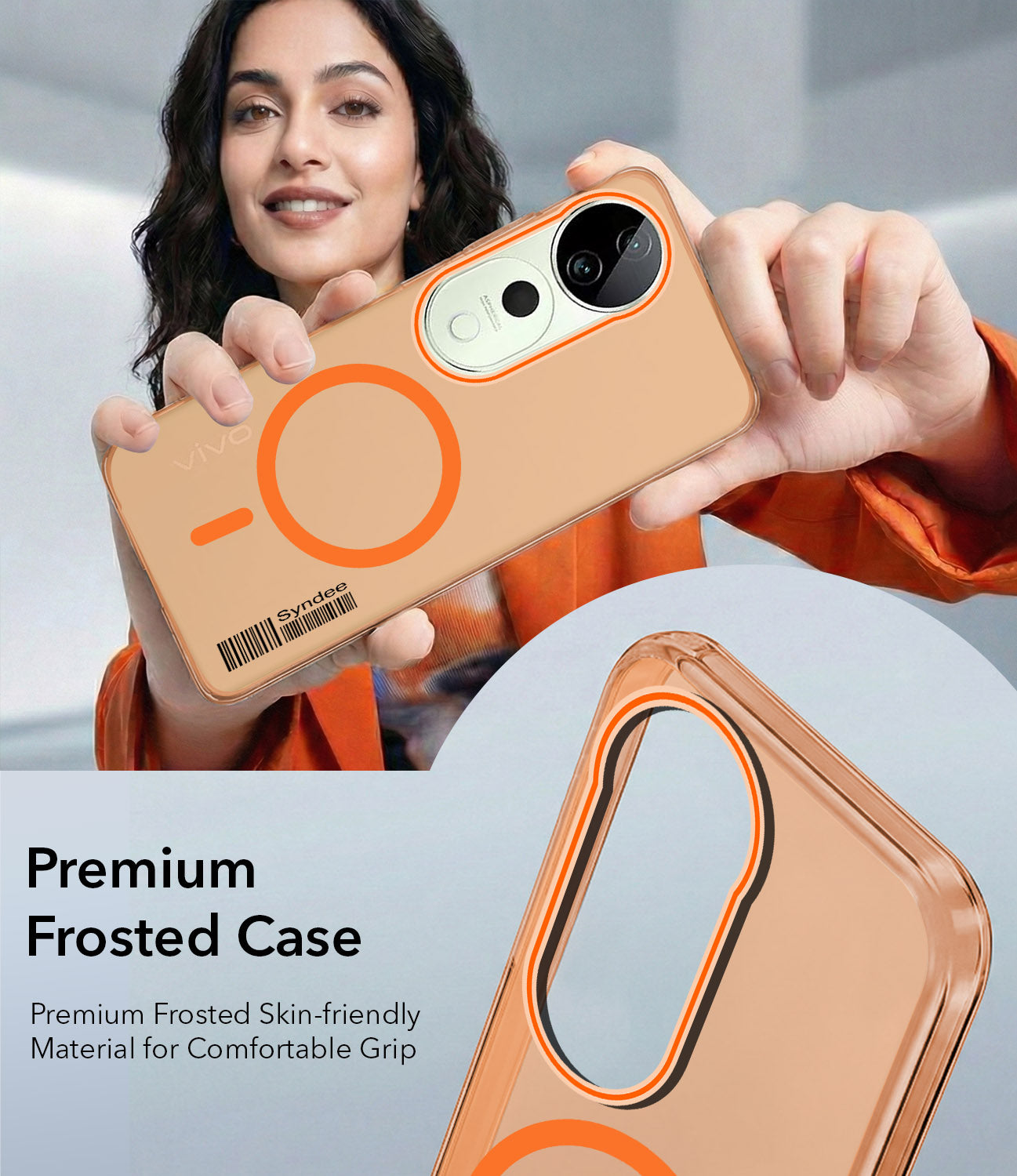For Vivo T3 Ultra Back Cover Case (Soft Touch | Camera Bump Protection | MagSafe Compatible | Matte Finish)