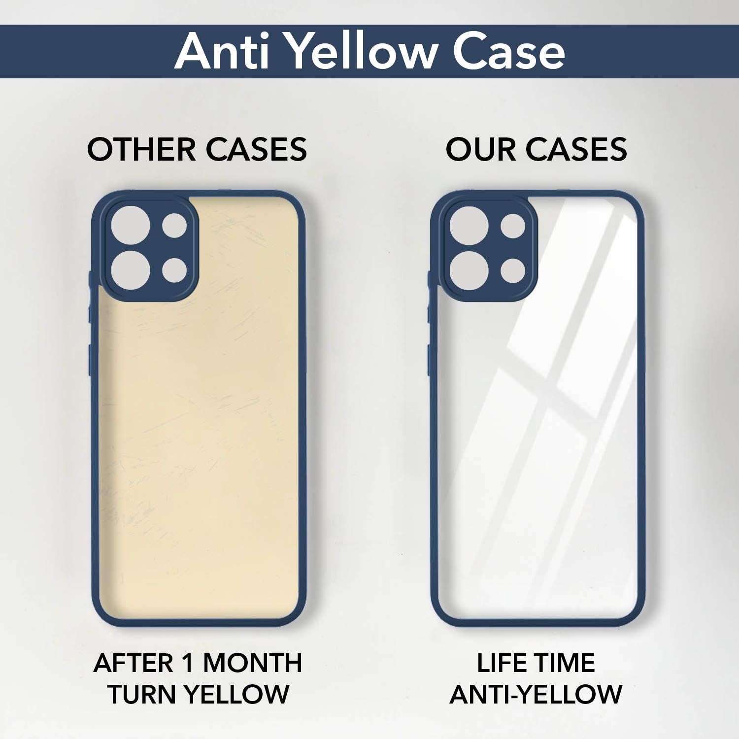 For Oppo K13 Back Cover Case (Lifetime Anti Yellow | Anti Scratch | Crystal Clear Shockproof)