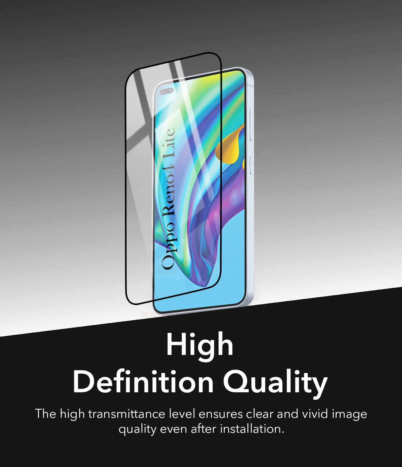 (Pack of 2) Tempered Glass for Oppo Reno4 Lite | Reno 4 Lite Military-Grade Gorilla Screen Protector With Installation Kit | Shatterproof, Full Coverage, HD Clear, Scratch Resistant