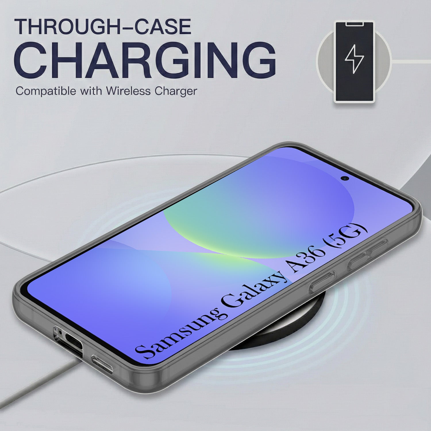 For Samsung Galaxy A36 5G Back Cover Case Silicone (Slim Paper Thin | Camera Protection Bump | Minimalist Professional | Soft Flexible)