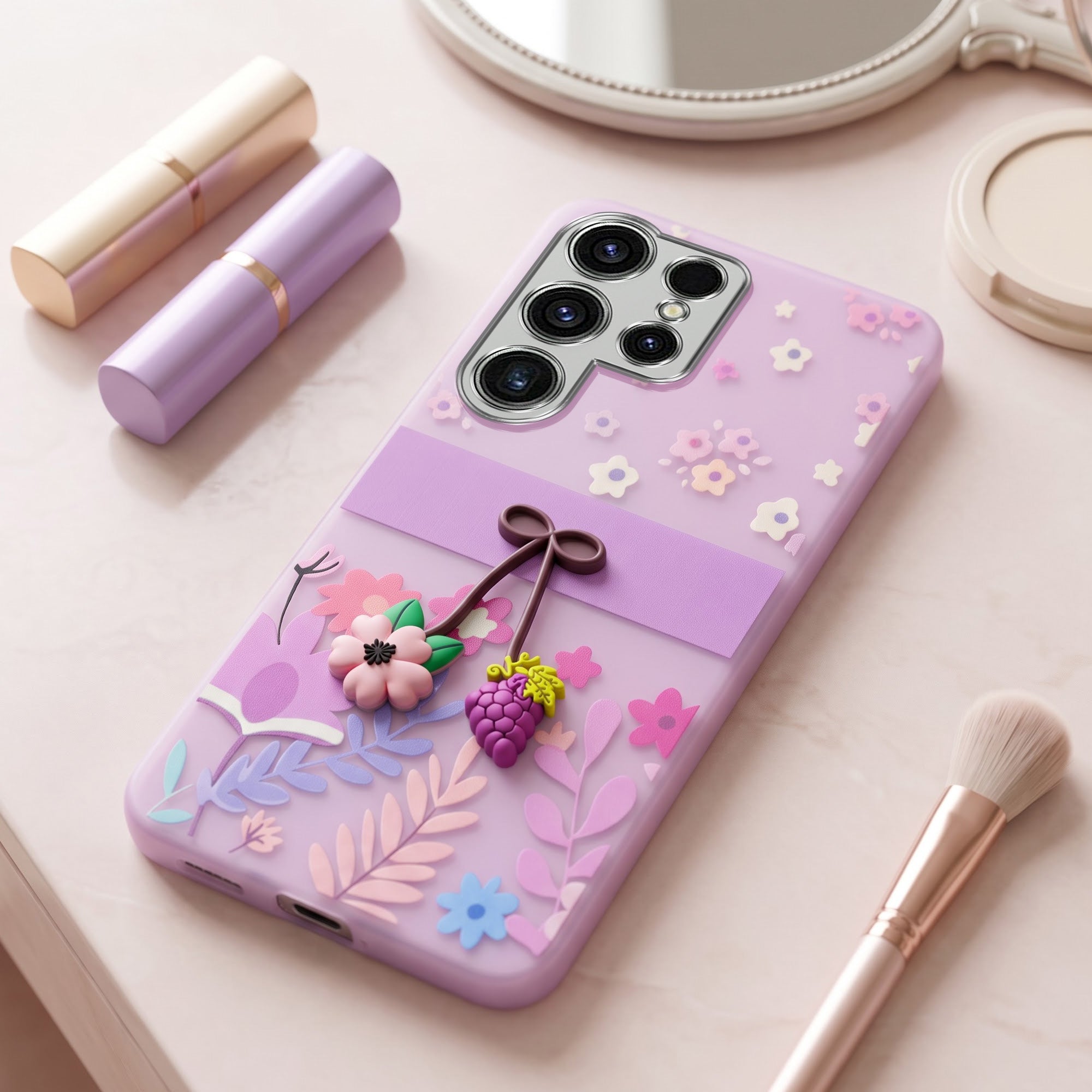 For Samsung Galaxy S23 Ultra Back Cover Case (3D Cute Cartoons | Hard Back Side Soft | Matte Premium Finish | HD Printing)