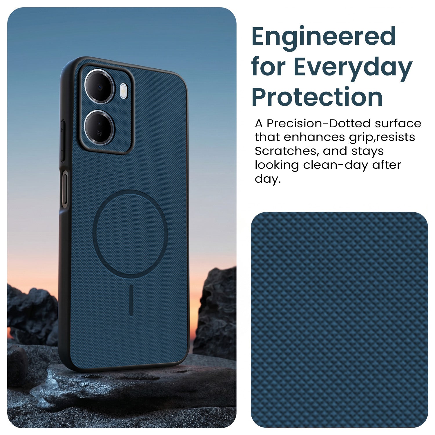 For Redmi 15A 5G Back Cover Case PU Leather (Texture Grip Design | Professional Minimalist | Camera Protection | Soft and Flexible)