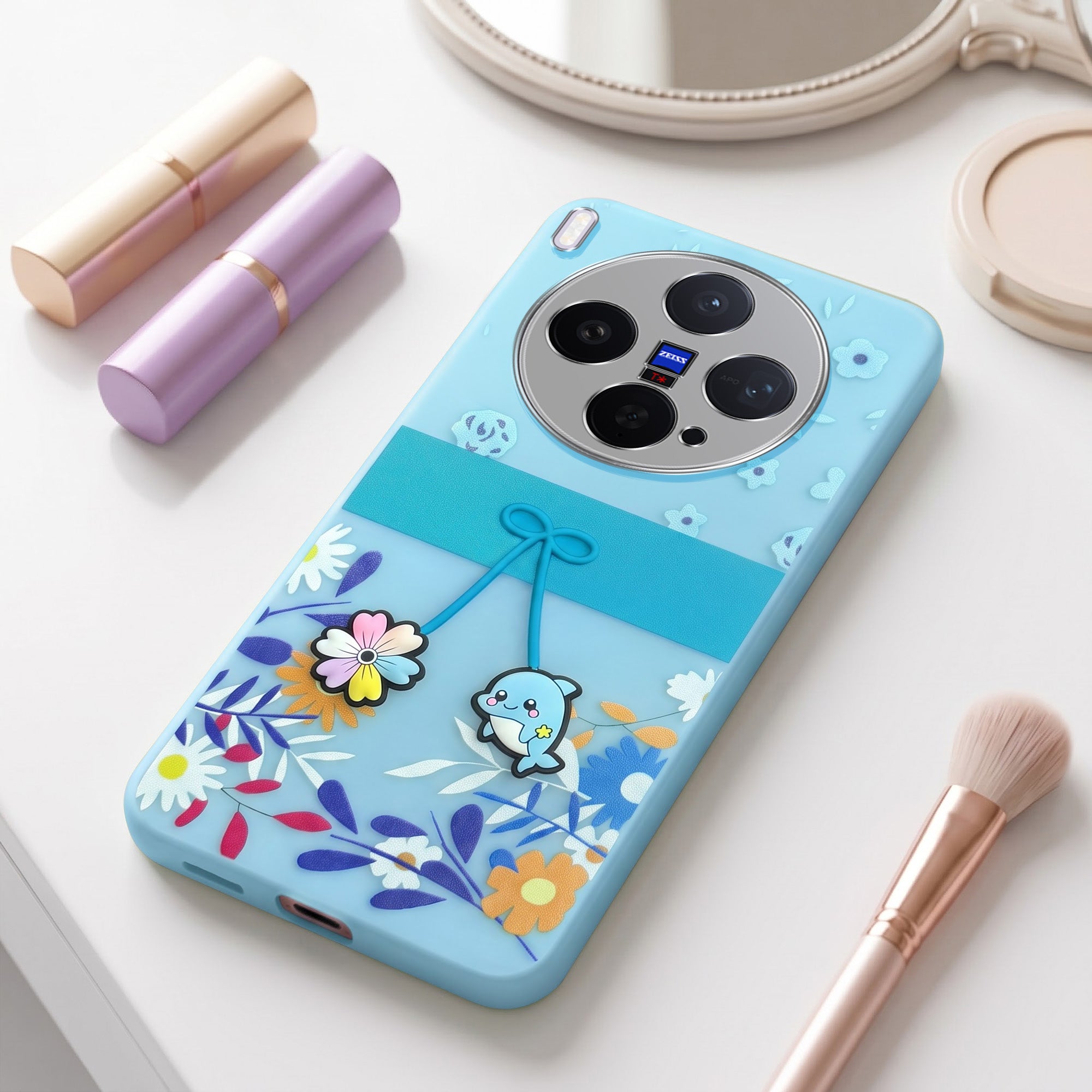 For Vivo X300 5G Back Cover Case (3D Cute Cartoons | Hard Back Side Soft | Matte Premium Finish | HD Printing)
