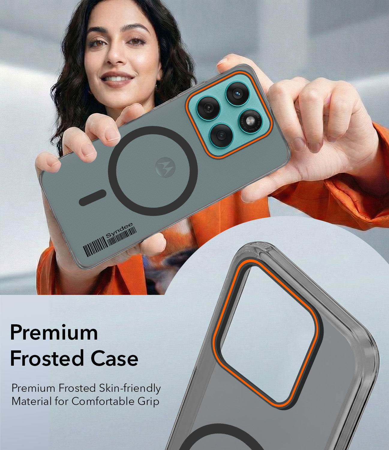 For Motorola Moto Edge 60 Fusion Back Cover Case (Soft Touch | Camera Bump Protection | MagSafe Compatible | Matte Finish)